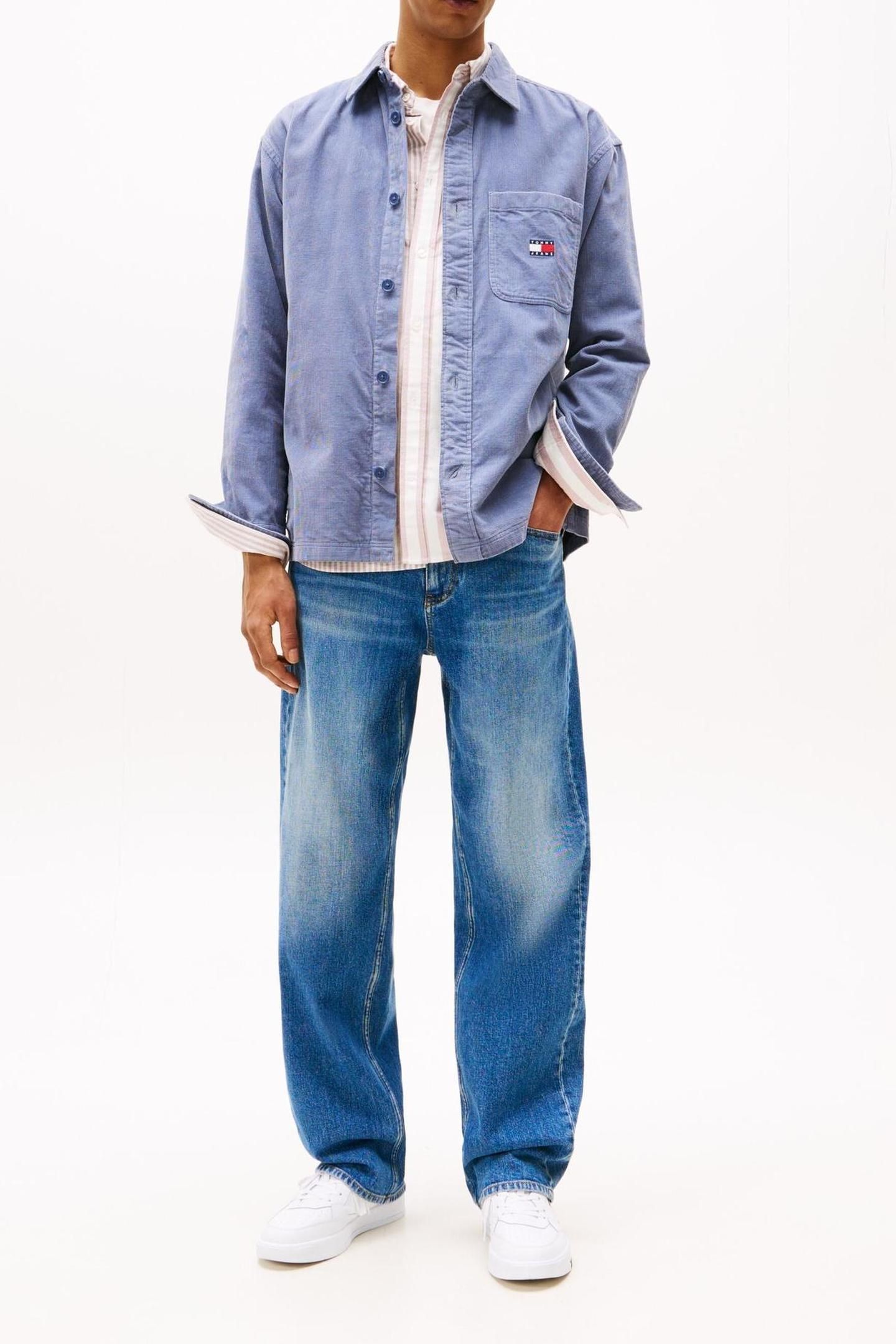 TJM BRICK CORD OVERSHIRT BLUE MOMENT 2