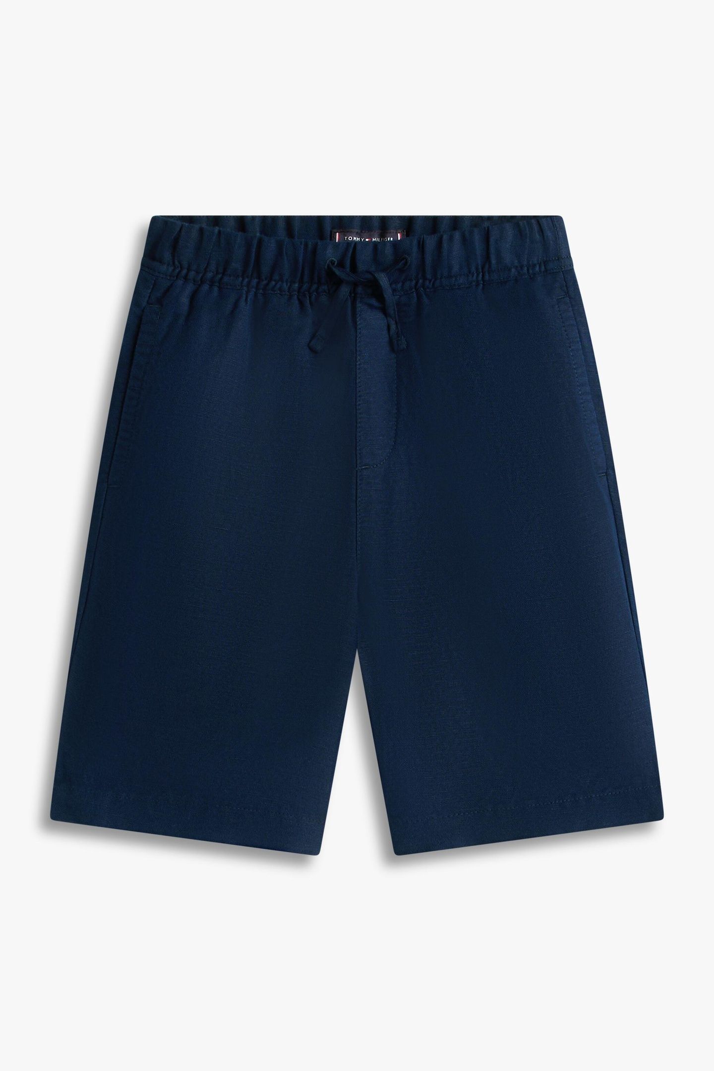 BOYS LINEN BLEND SHORT DARK NIGHT NAVY 1