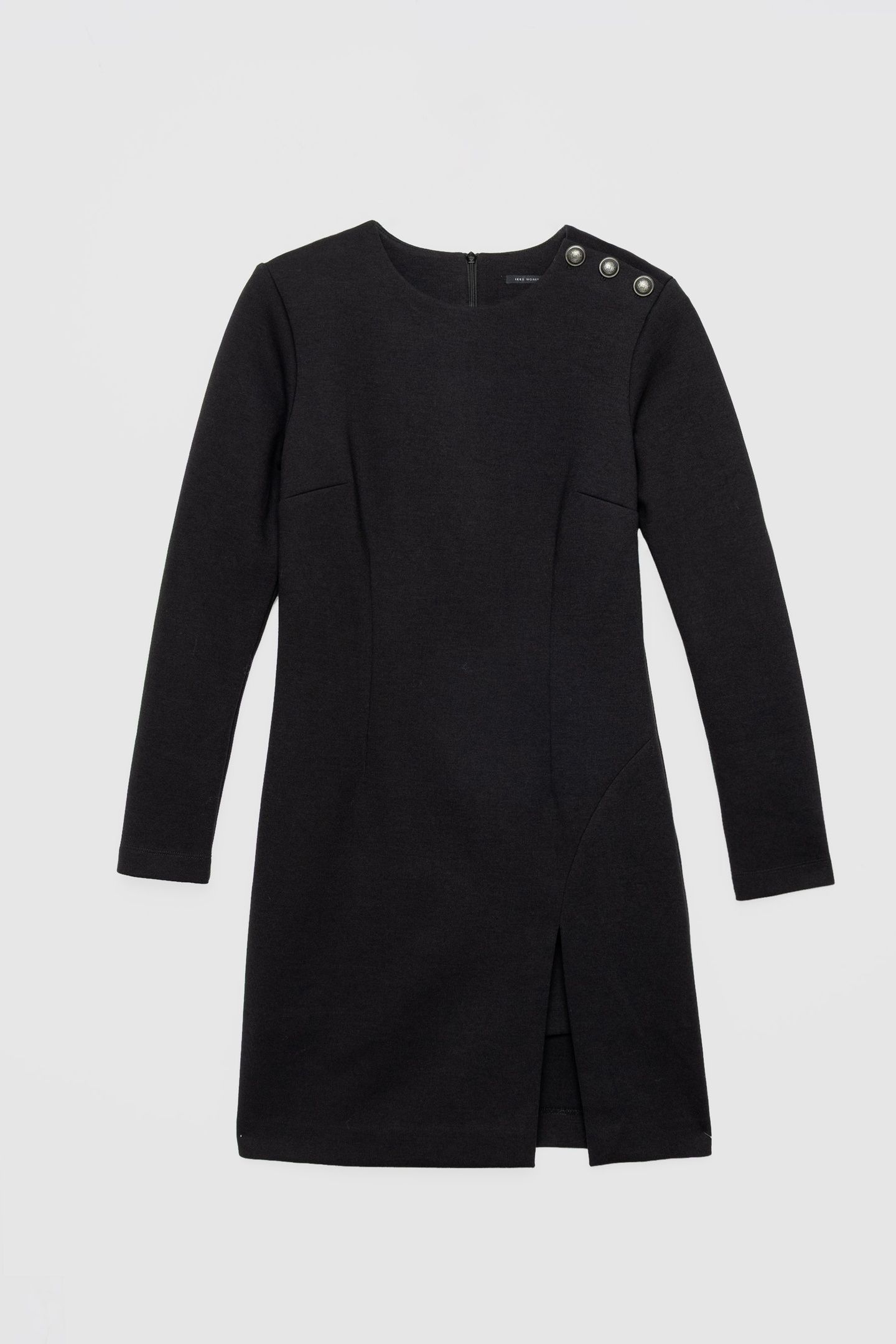 BLACK MILANO KNIT SPLIT DRESS 4