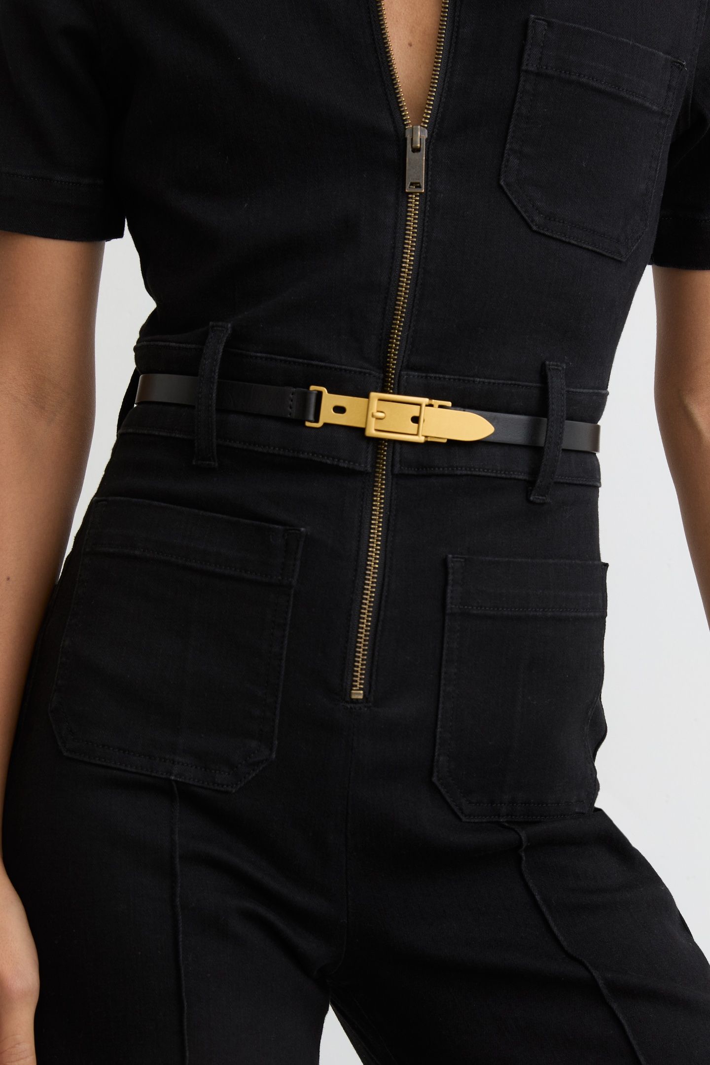 BUCKLE DETAIL BELT BLACK 5