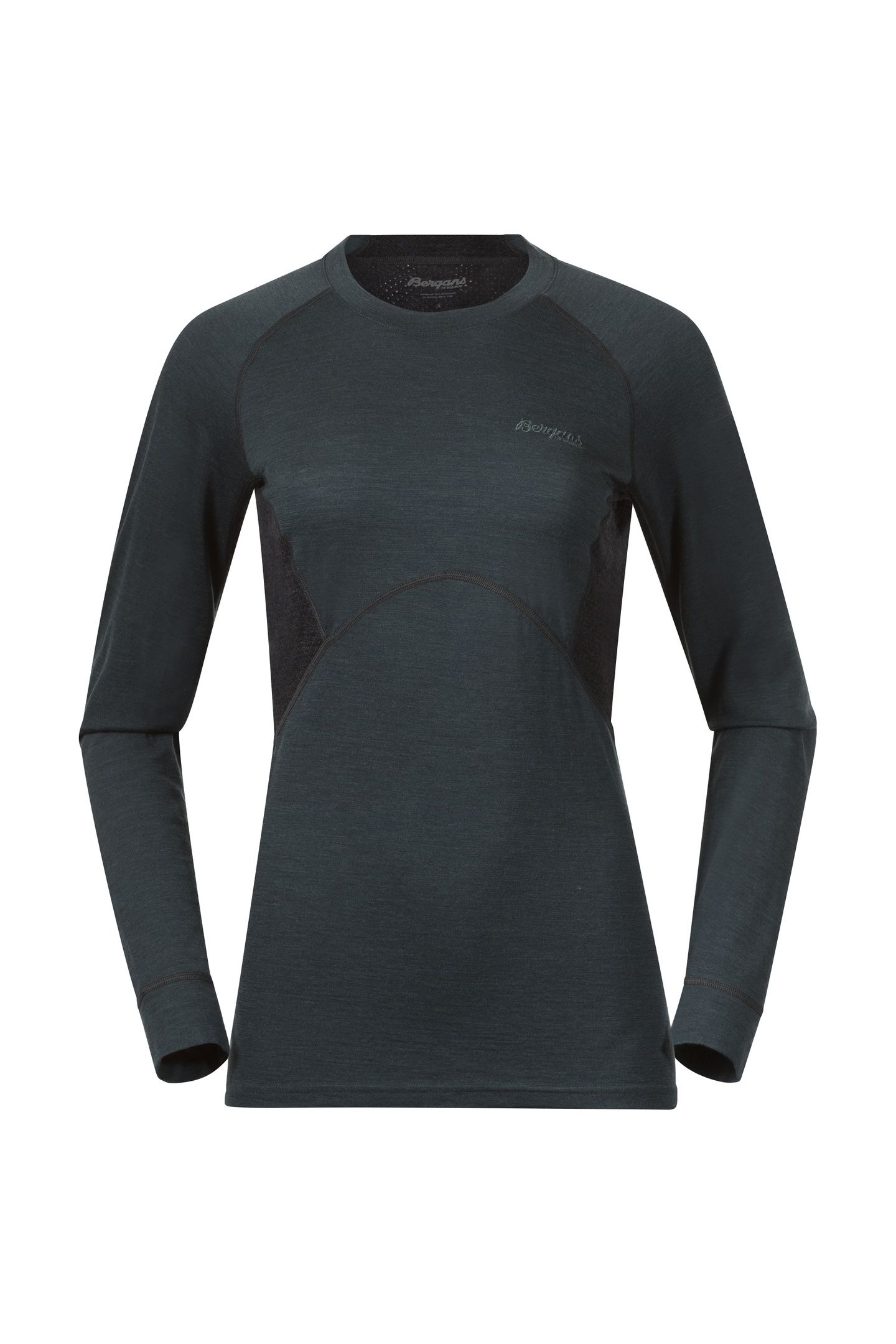 INNER:PURE W LONG SLEEVE DK FORESTFROST/SOLIDCHARCOAL 1