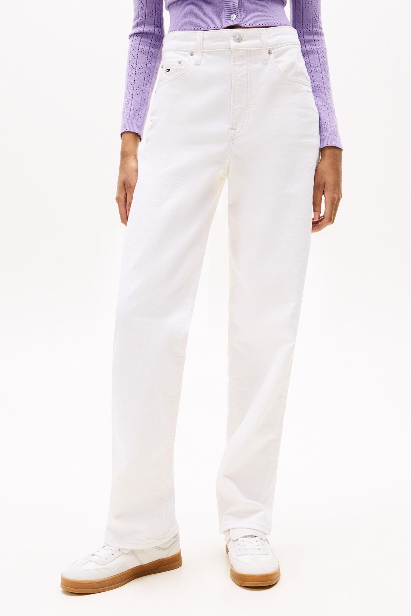 LAYLA HIGH RISE SLIM STRAIGHT BI DENIM WHITE 2