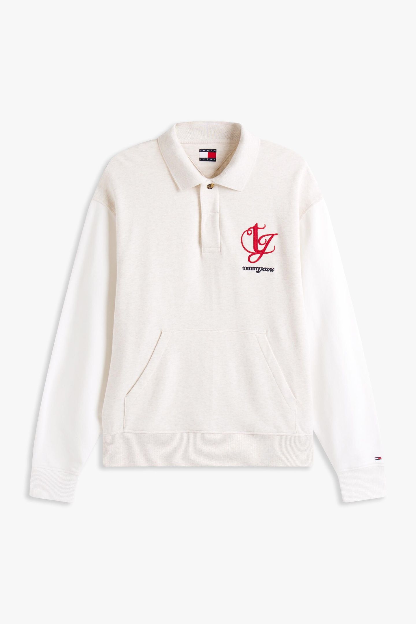 TJM RELAXED COLORBLOCK OAT MARL HEATHER 4