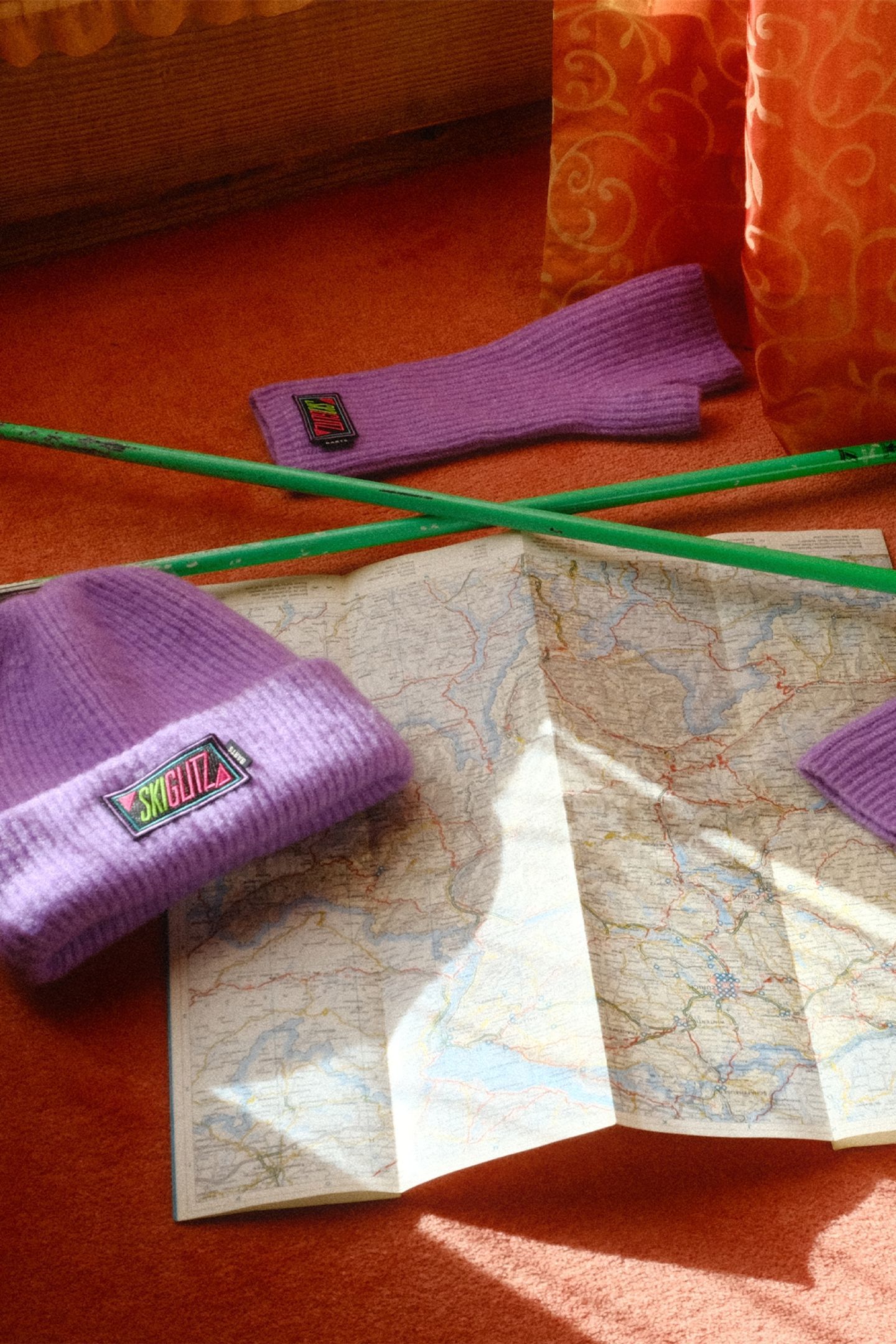 SKIGLITZ LEGWARMERS PURPLE 2