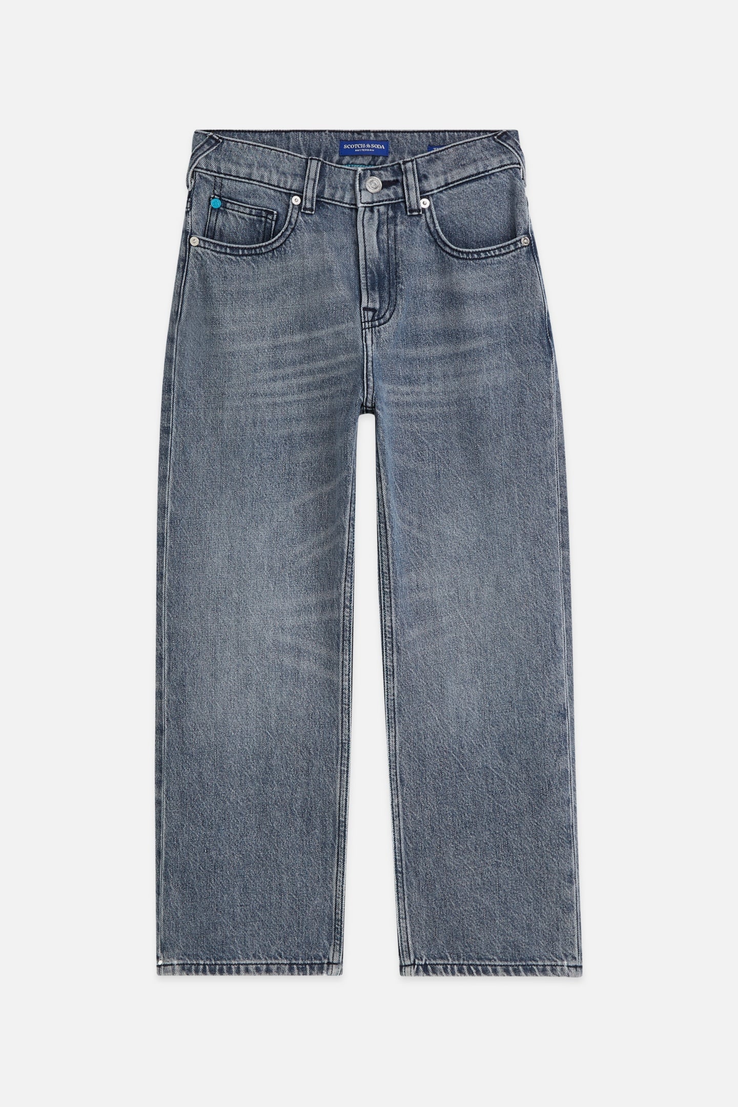 BOYS THE DAZE SUPER WIDE LEG JEANS NAVY 1