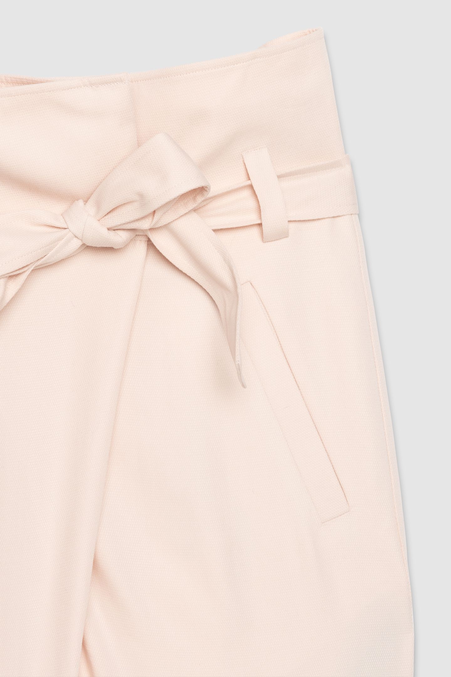 PINK ASYMMETRIC WAIST SUIT TROUSERS 7