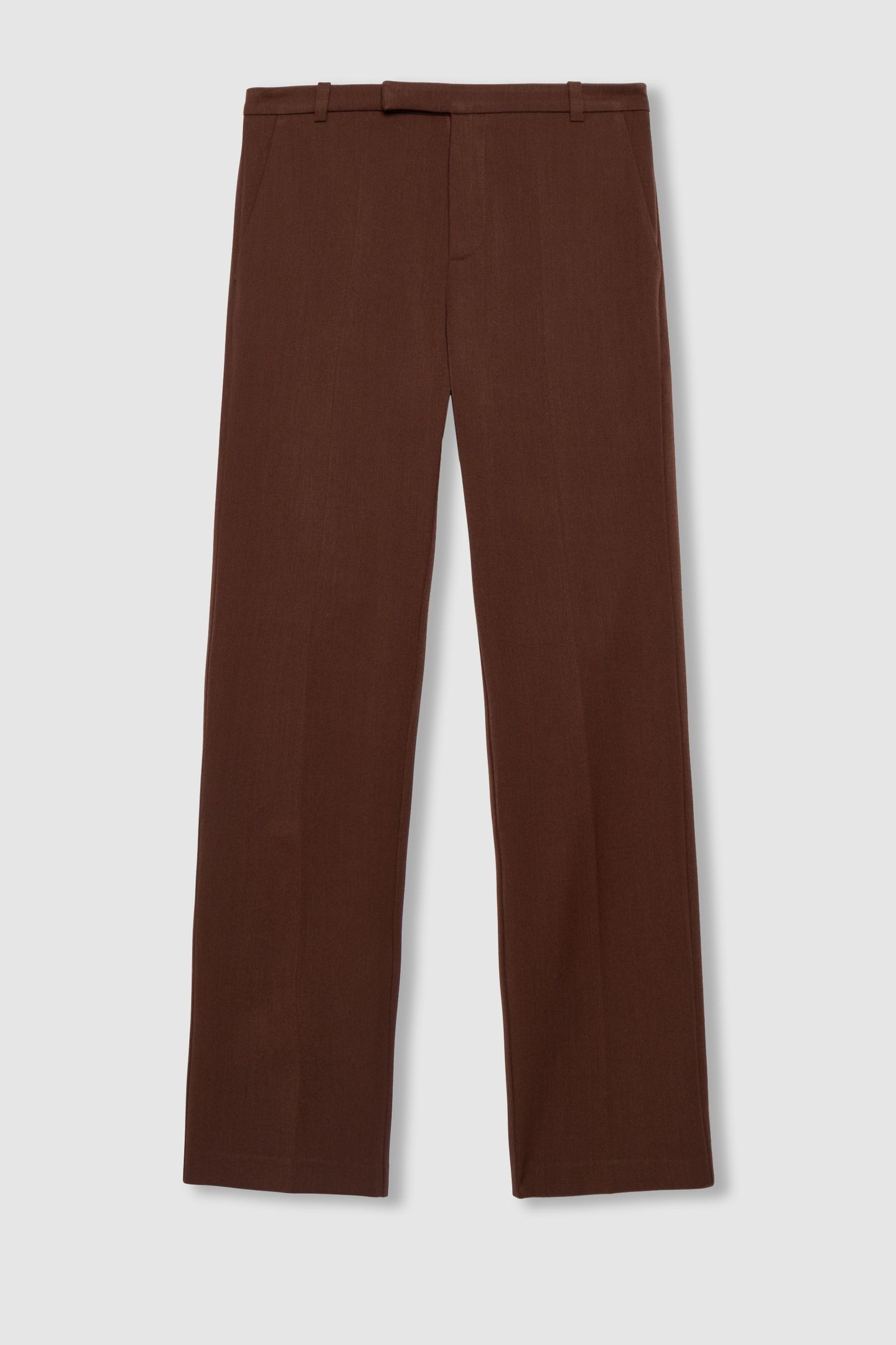 BROWN SLIM FIT SUIT TROUSERS 4