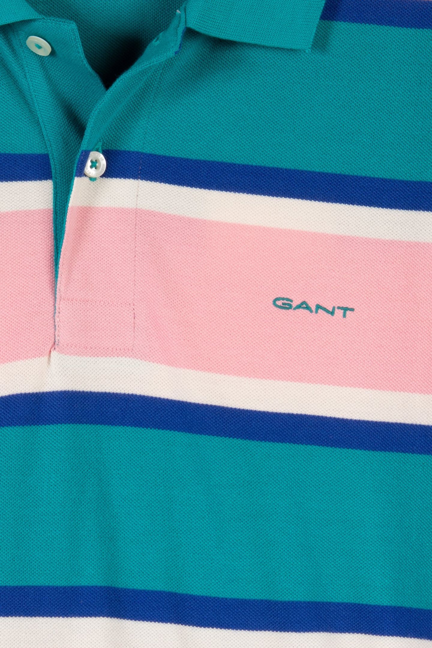 MULTISTRIPE SS POLO AQUA BLUE 4