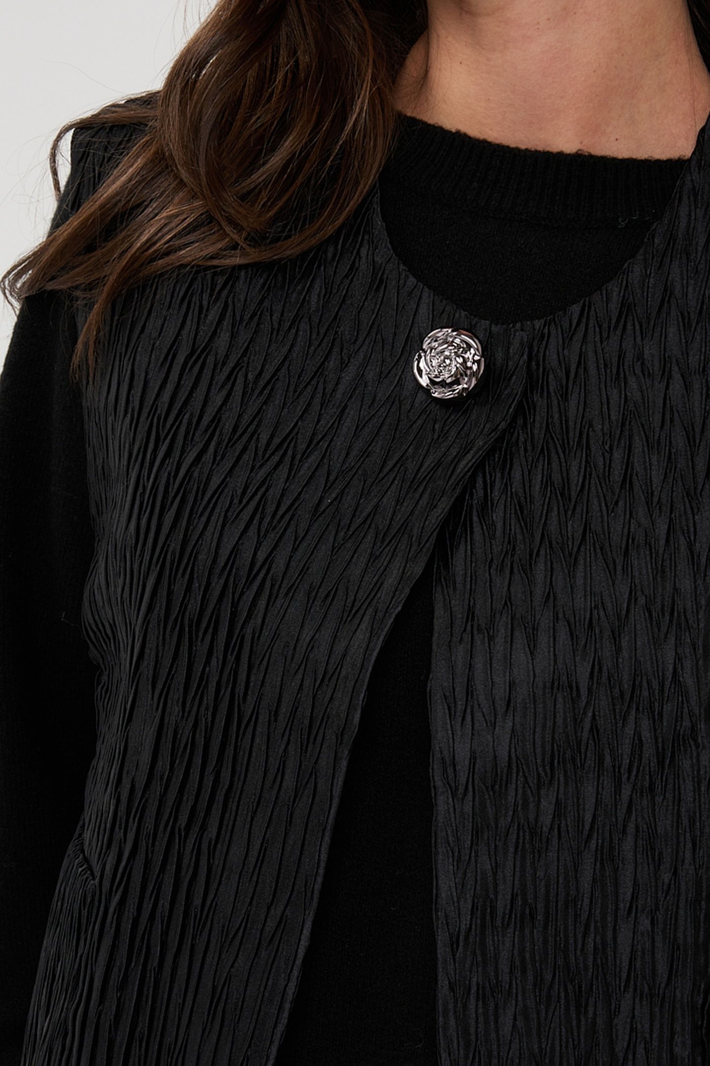 GILET CRINKLE BLACK 7