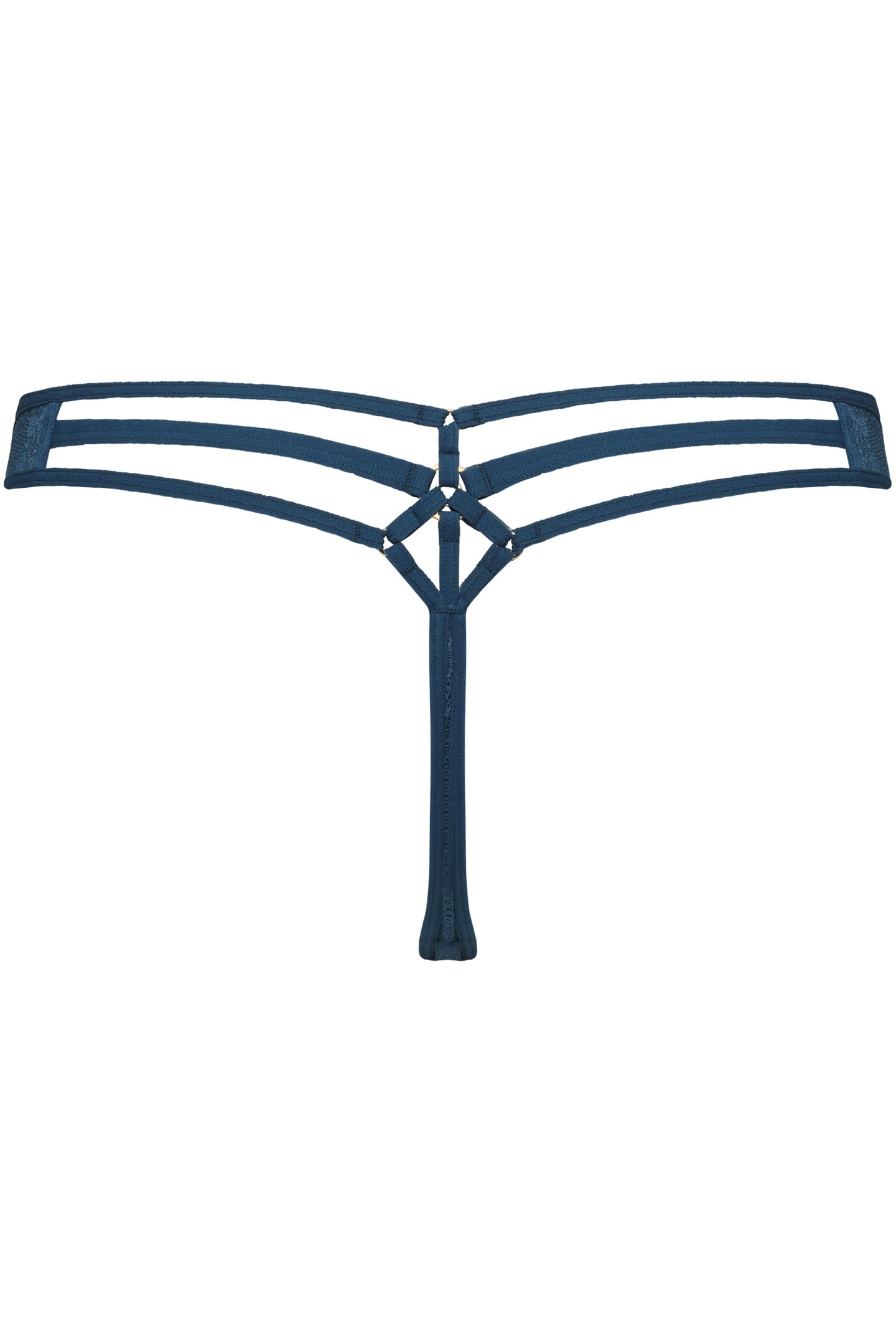 SPACE ODYSSEY TEAL LACE THONG 4
