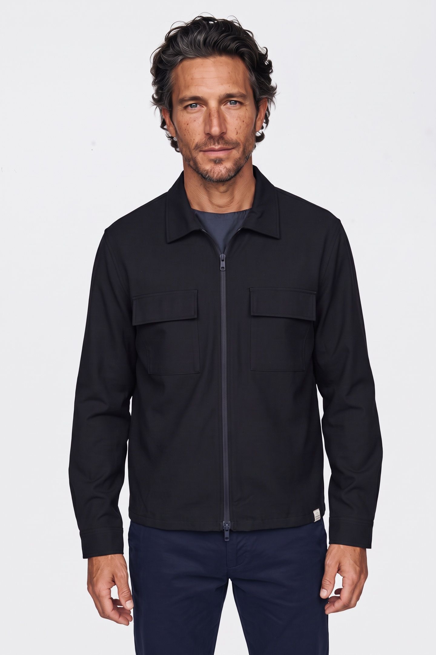 WILLIAM OVERSHIRT BLUE GRAPHITE 1