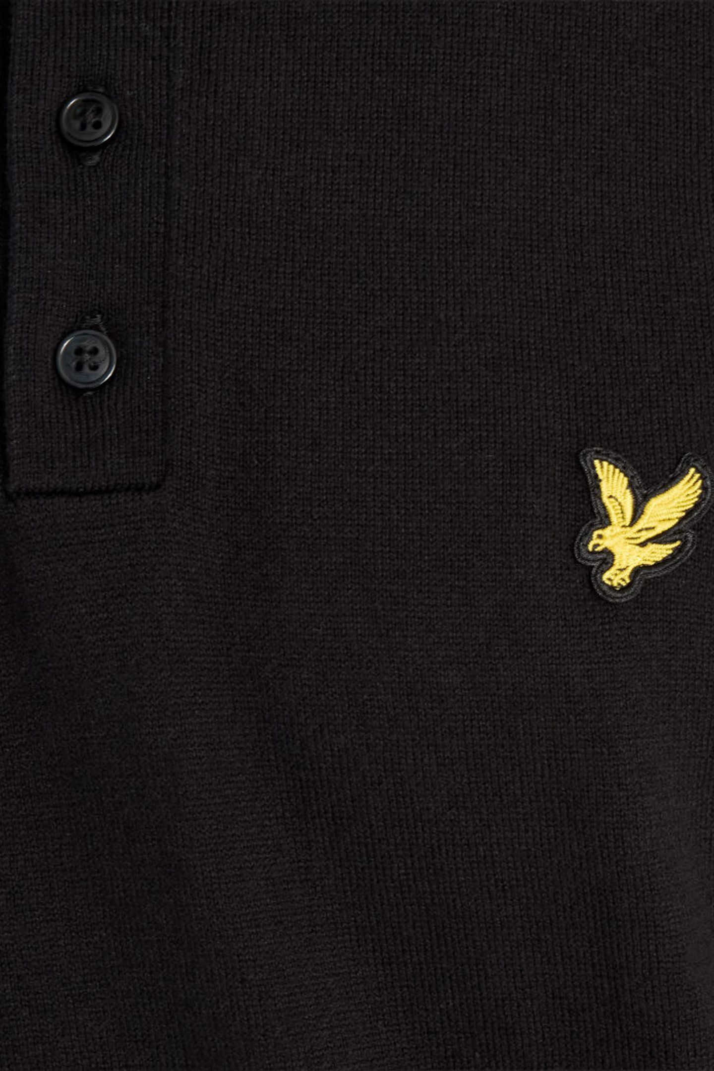 GOLF TIPPED KNITTED POLO JET BLACK 6