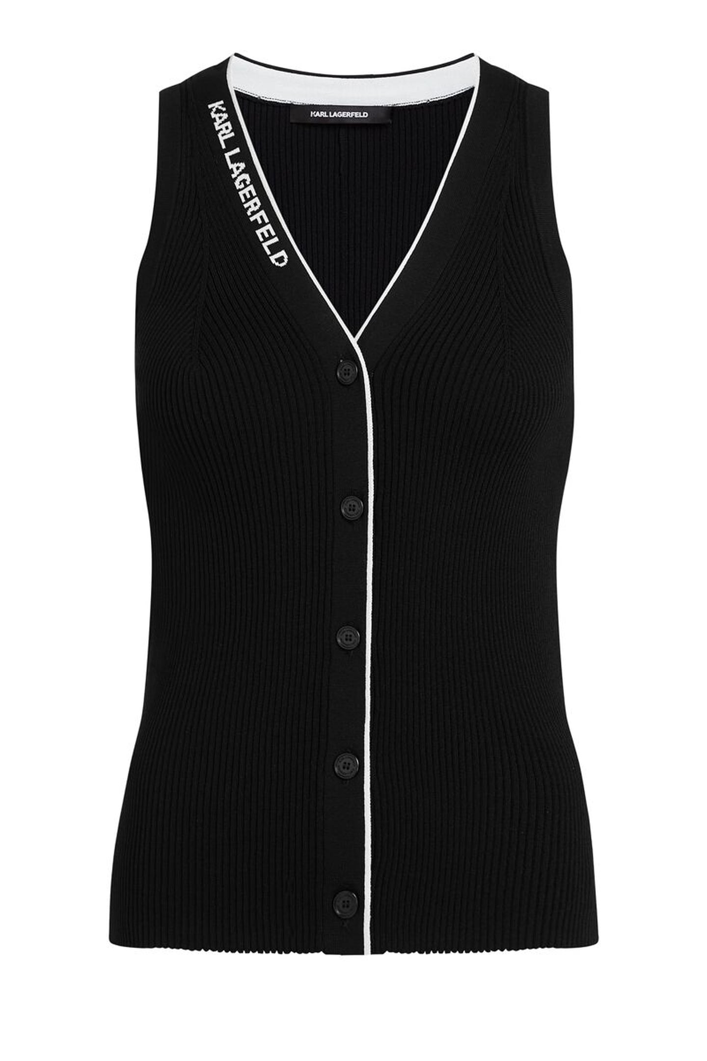 LOGO KNIT DAY TOP BLACK/WHITE 4