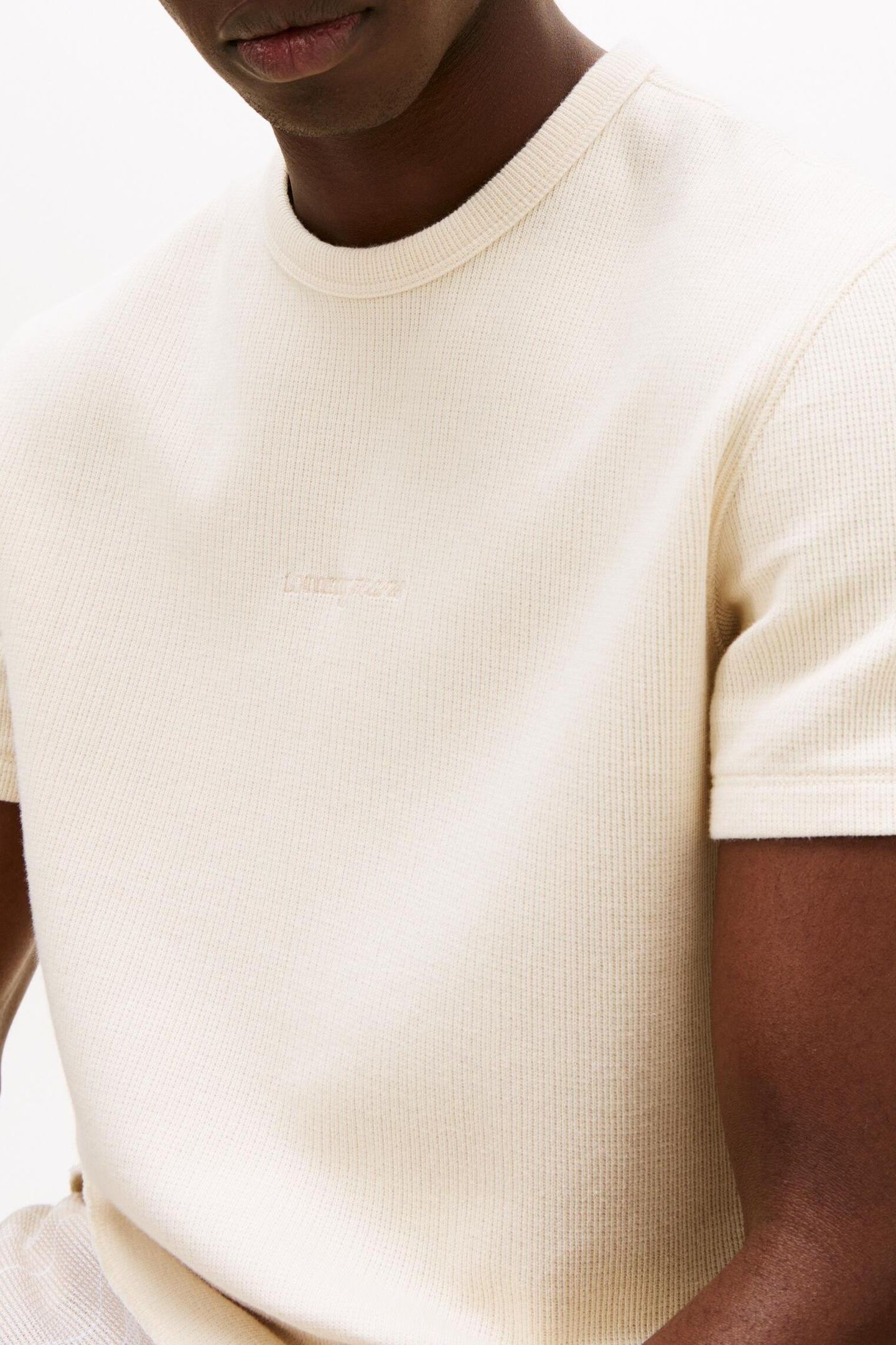 TJM SLIM WAFFLE TEE DESERT SAND DUNE 4
