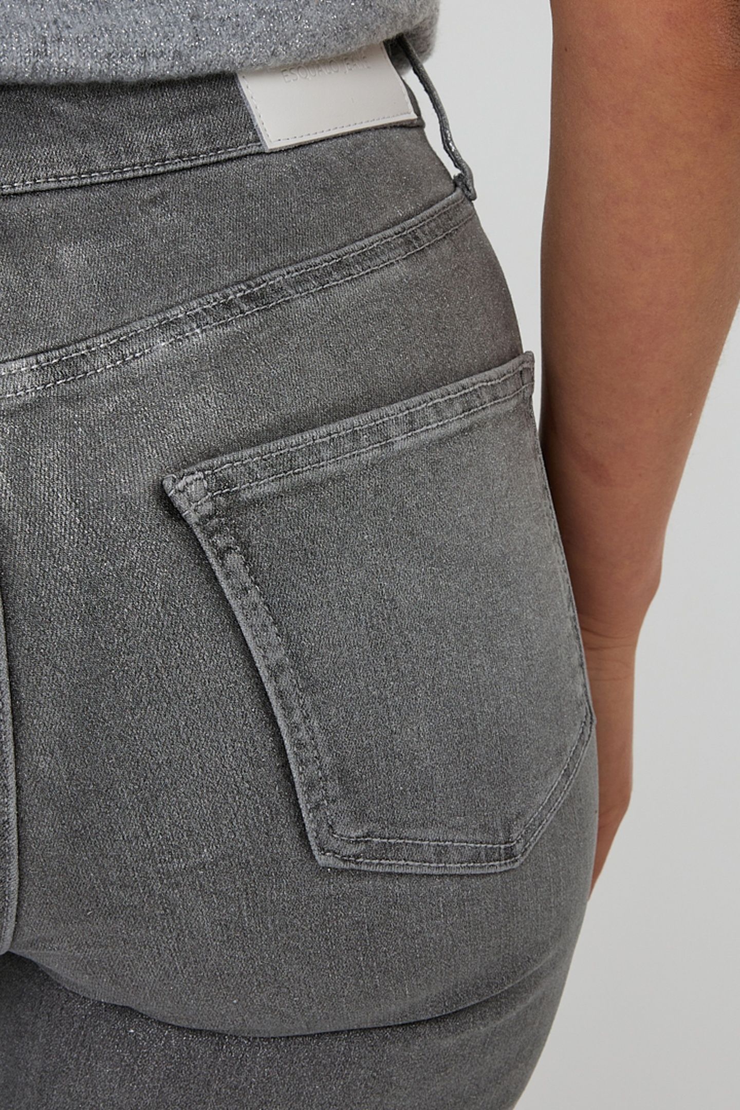 TROUSERS STRAIGHT METALLIC GREY 6