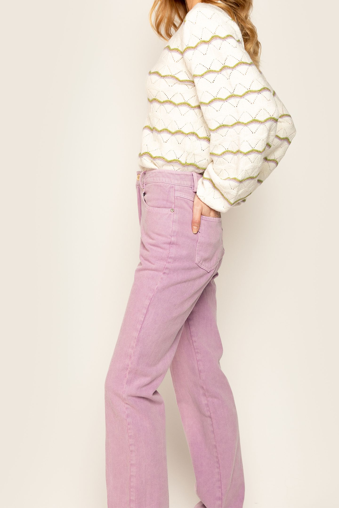 PAM JEANS LIGHT PURPLE 2