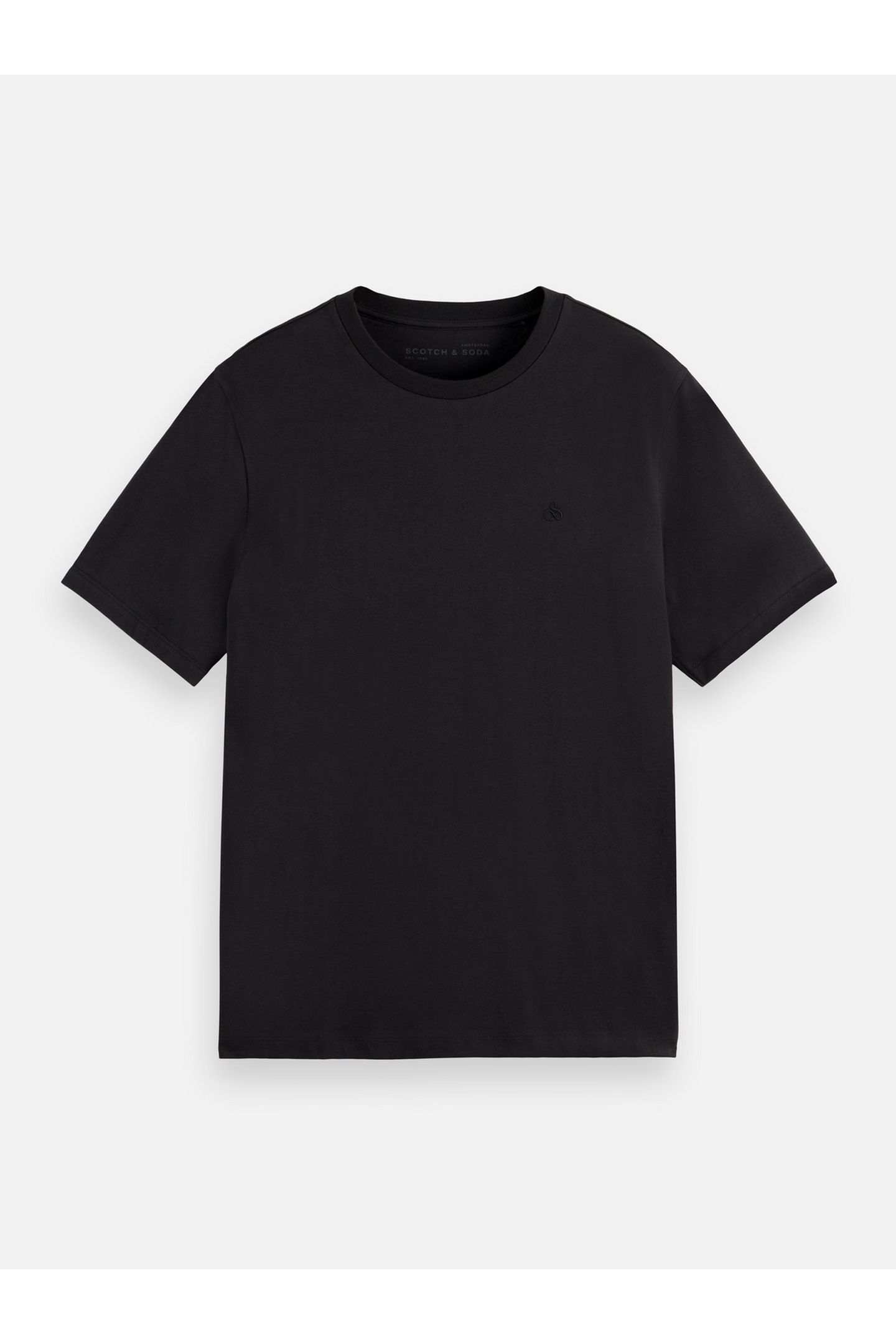 CHEST LOGO REGULAR-FIT T-SHIRT BLACK 4