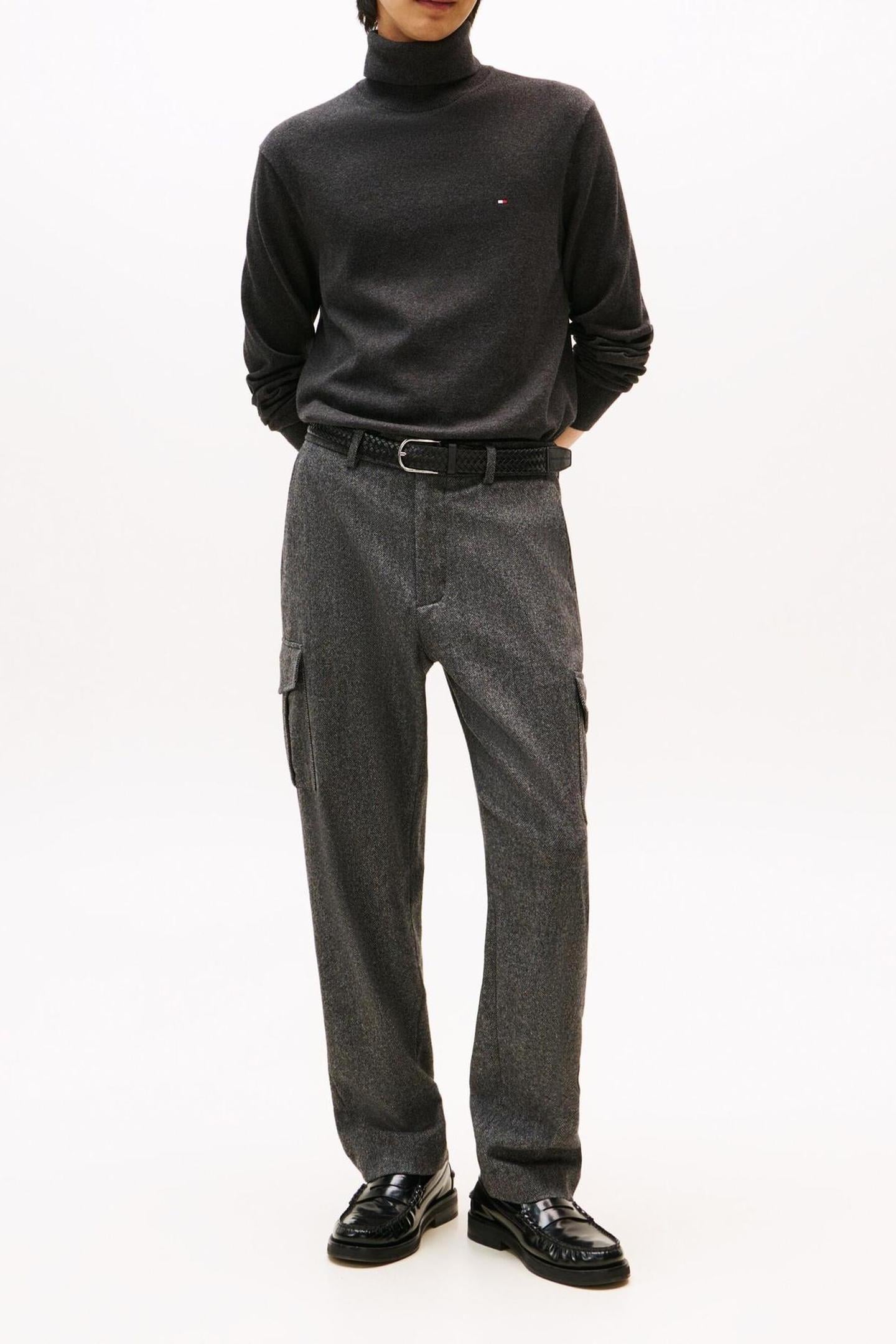 PIMA COTTON CASHMERE SWEATER DARK GREY HEATHER 3