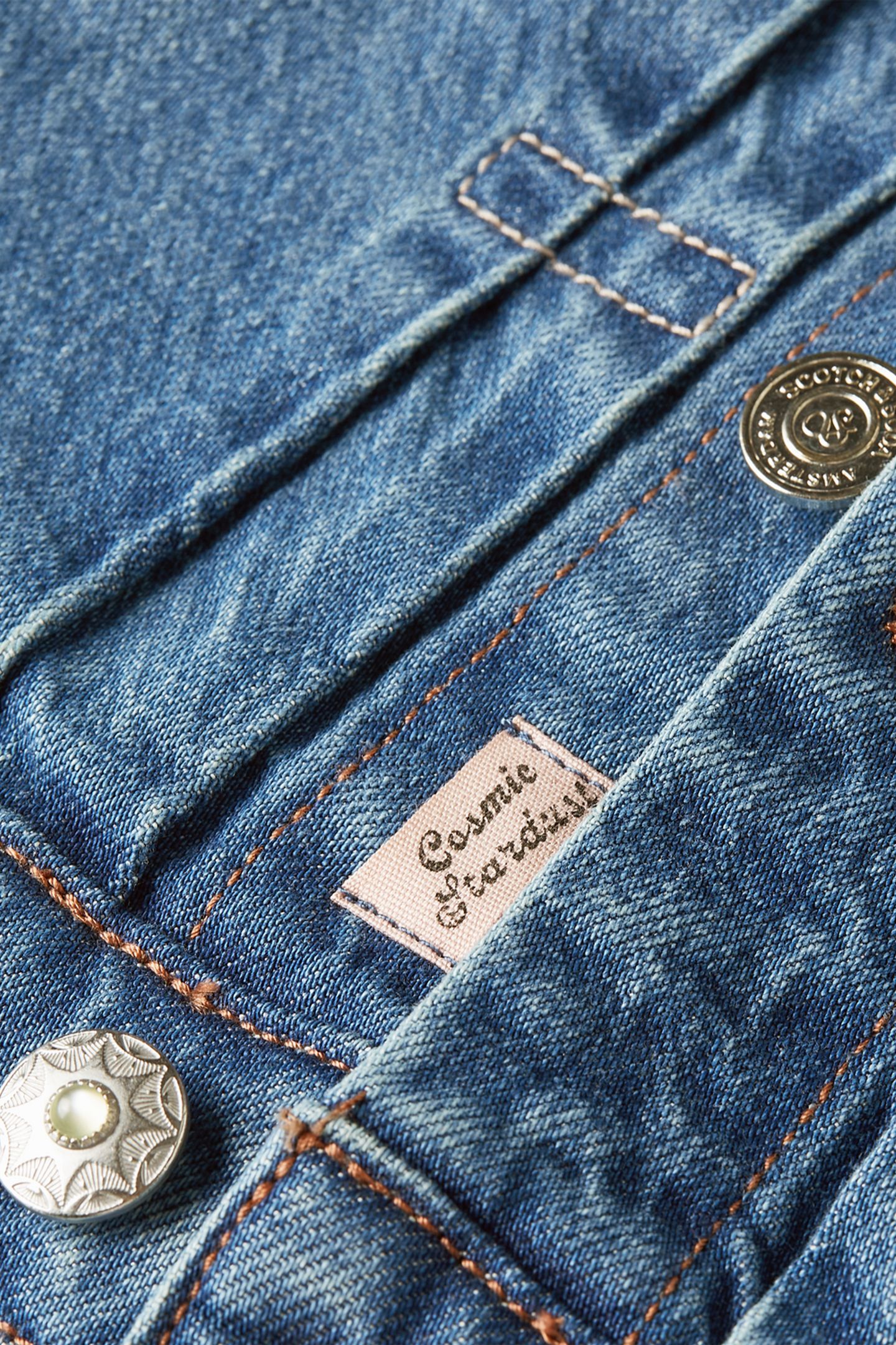 PLEAT FRONT DENIM TRUCKER JACKET CATCH THE SUN 7