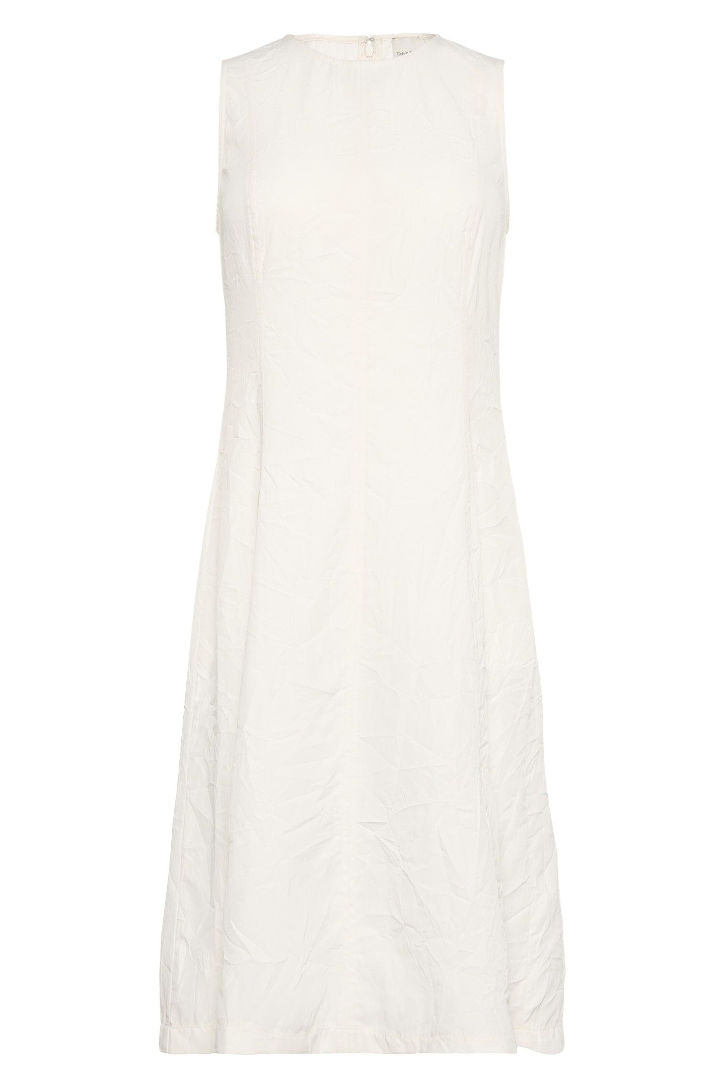 LINEN PANEL SL MIDI DRESS WHITE SAND 1
