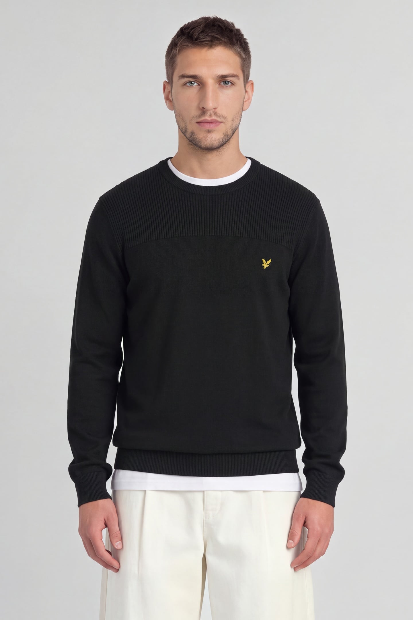 GOLF 1874 CREW NECK PULLOVER JET BLACK 1