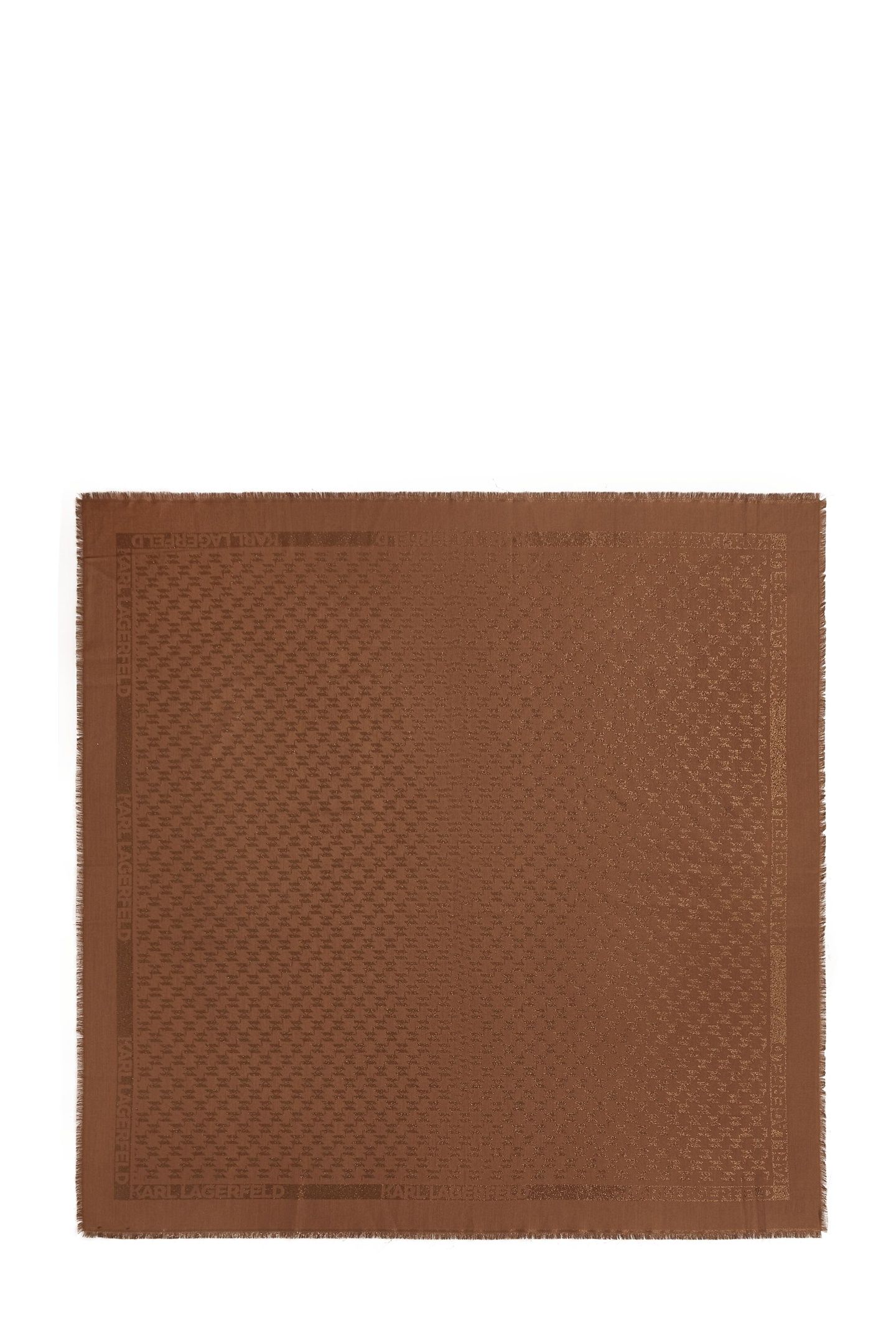 MONOGRAM LUREX JKRD SCARF FRIAR BROWN 2