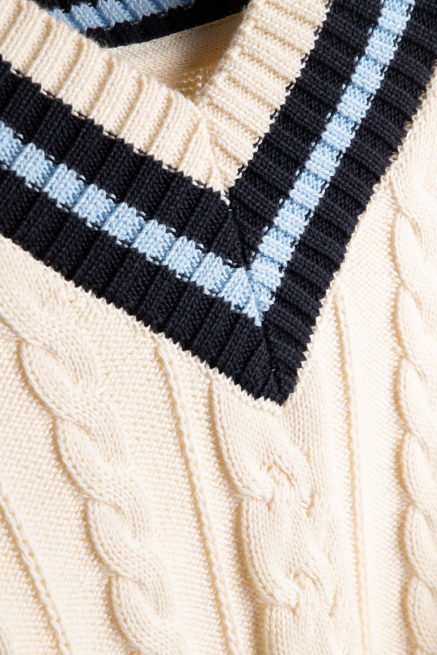 TEEN GIRLS CABLE KNIT CRICKET JUMPER CREAM 4