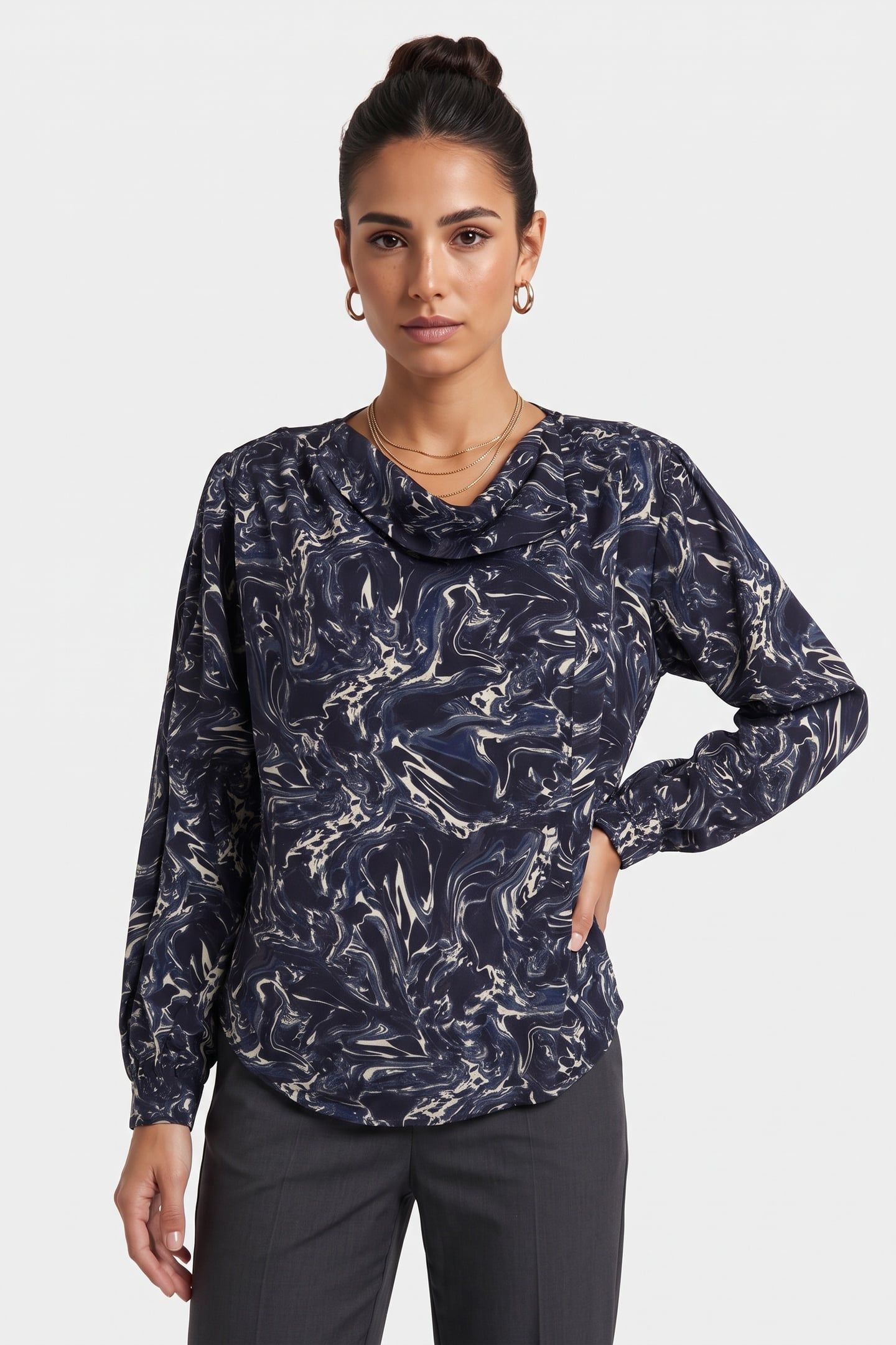 TIPHAINE BLOUSE MIDNIGHT 1