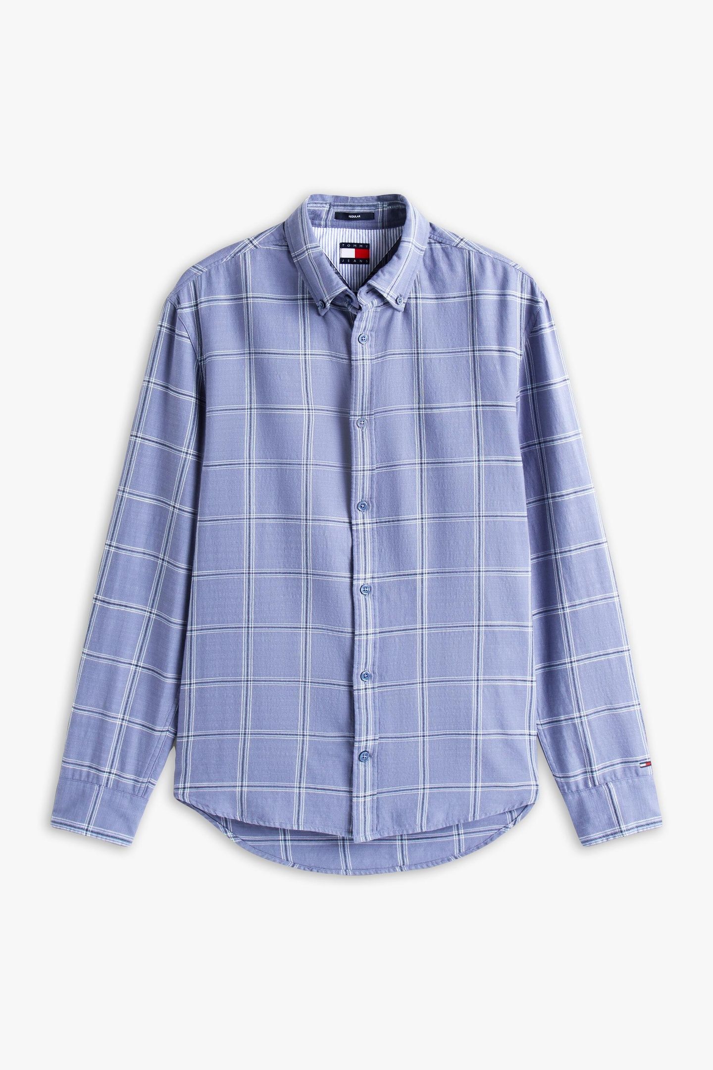 TJM ESSENTIAL TWILL SHIRT BLUE MOMENT CHECK 4