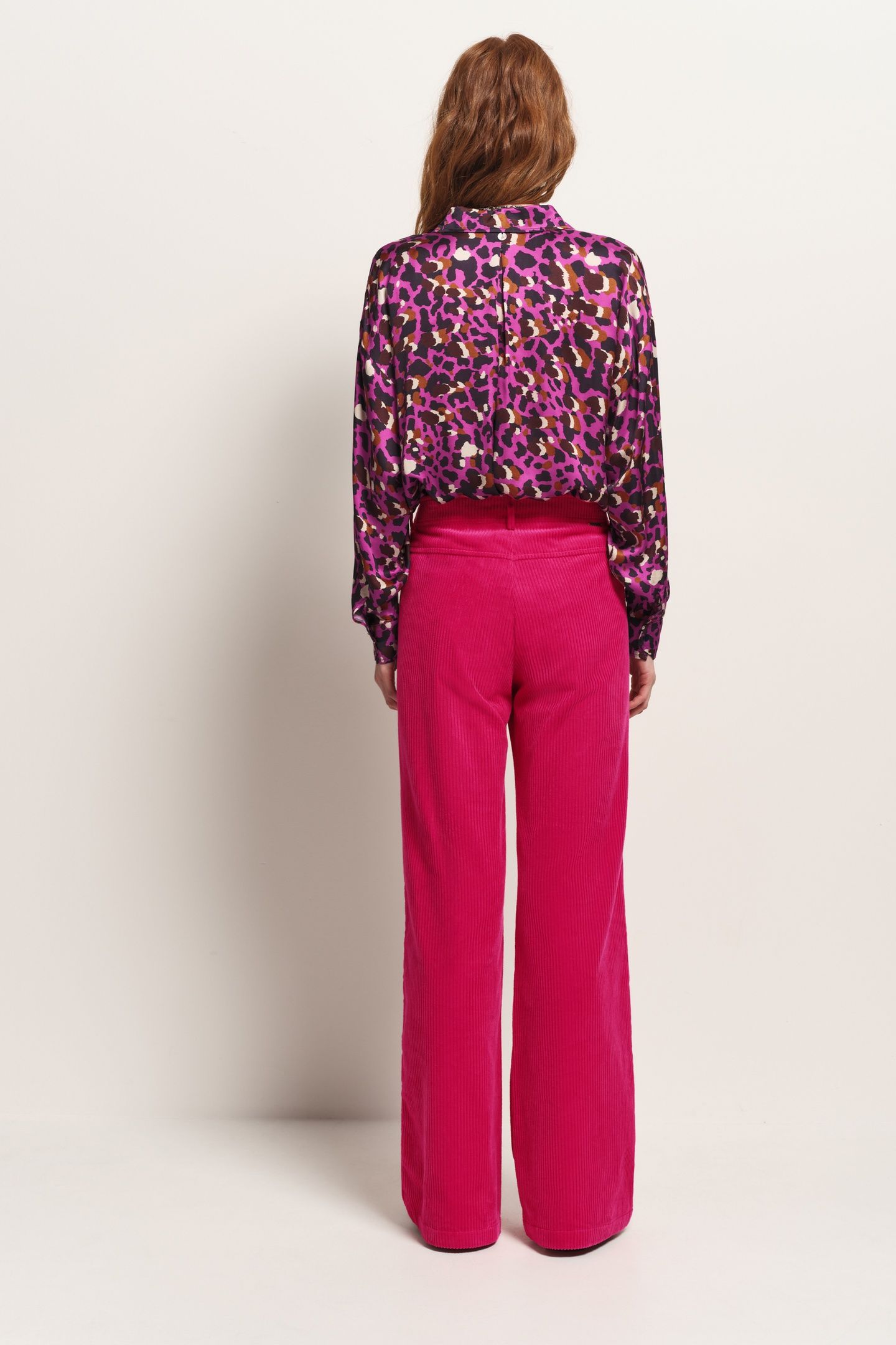 POETE - PINK CORDUROY SUIT TROUSERS 2