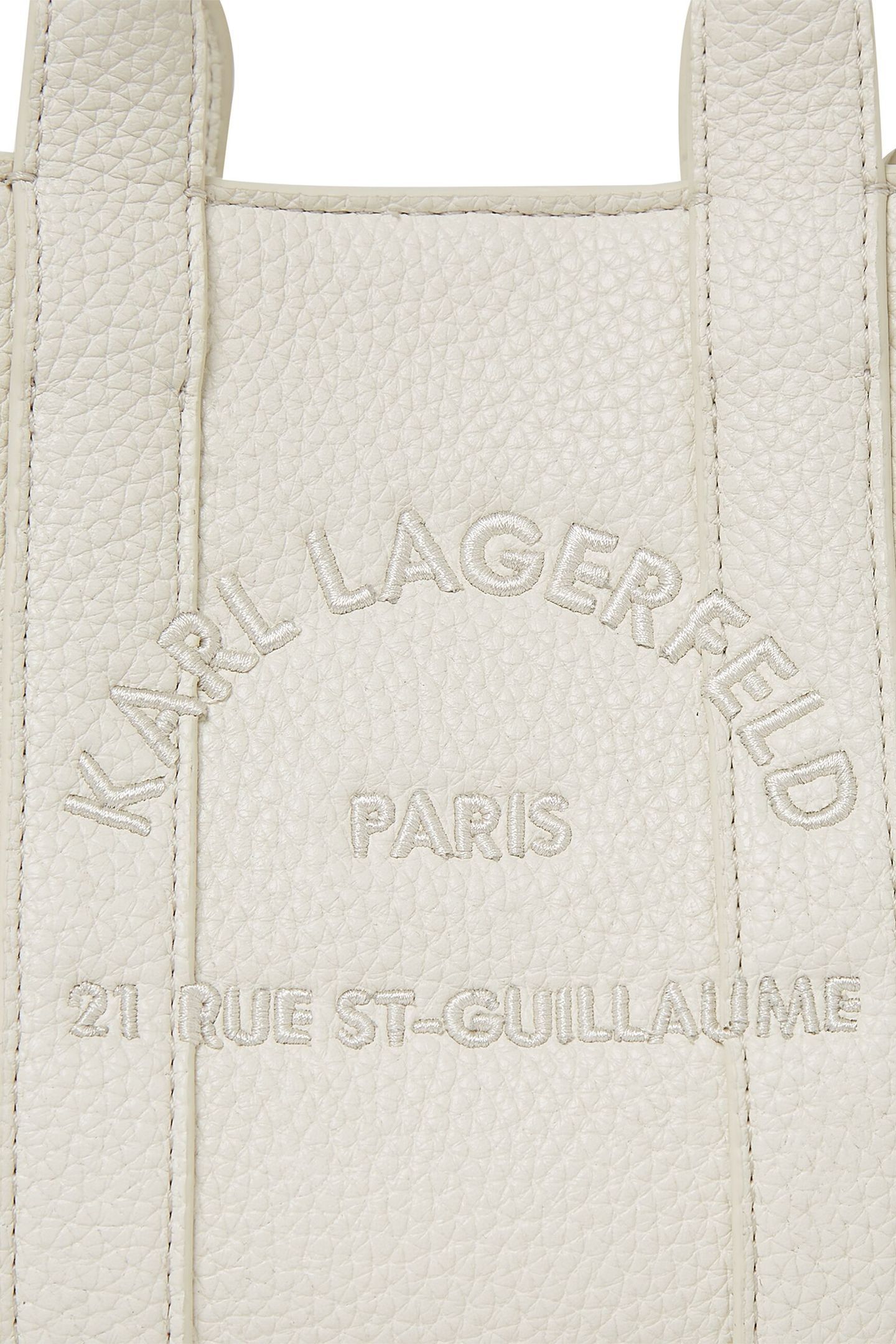 K/RSG MN SQUARE TOTE PEB EMB OFF WHITE 5