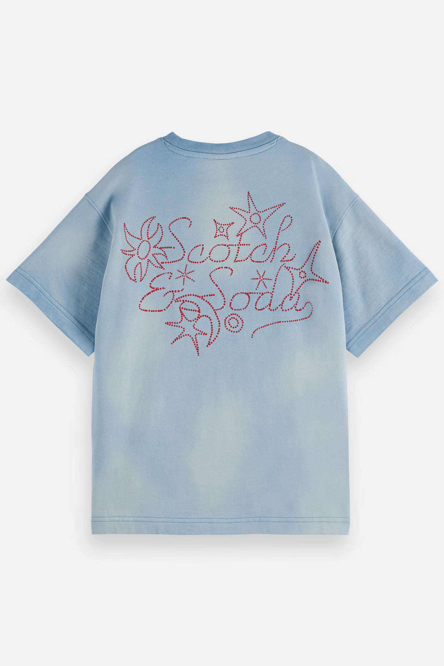 BOYS BACK ARTWORK RELAXEDFIT WASHED TSHIRT MEDIUM BLUE 2