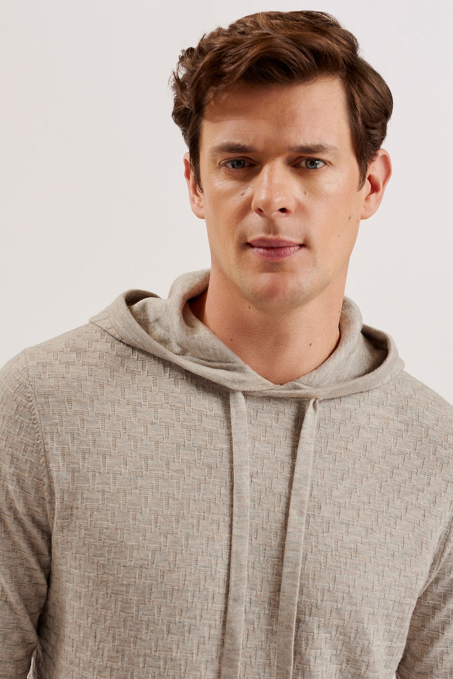 LOULAR REGULAR T STITCH HOODIE TAUPE 4