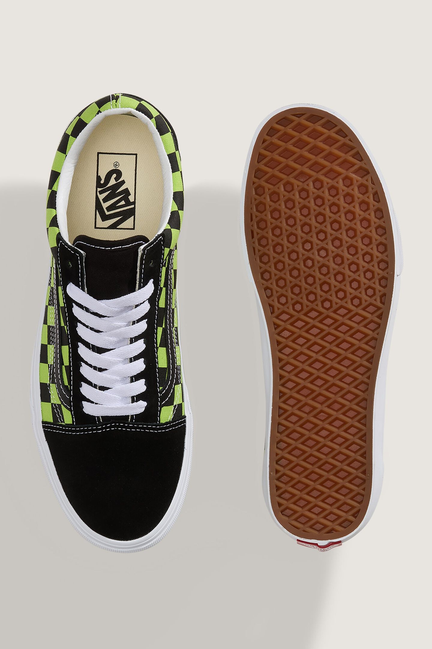 UNISEX OLD SKOOL CHECKERBOARD BLACK/GREEN FOAM 6