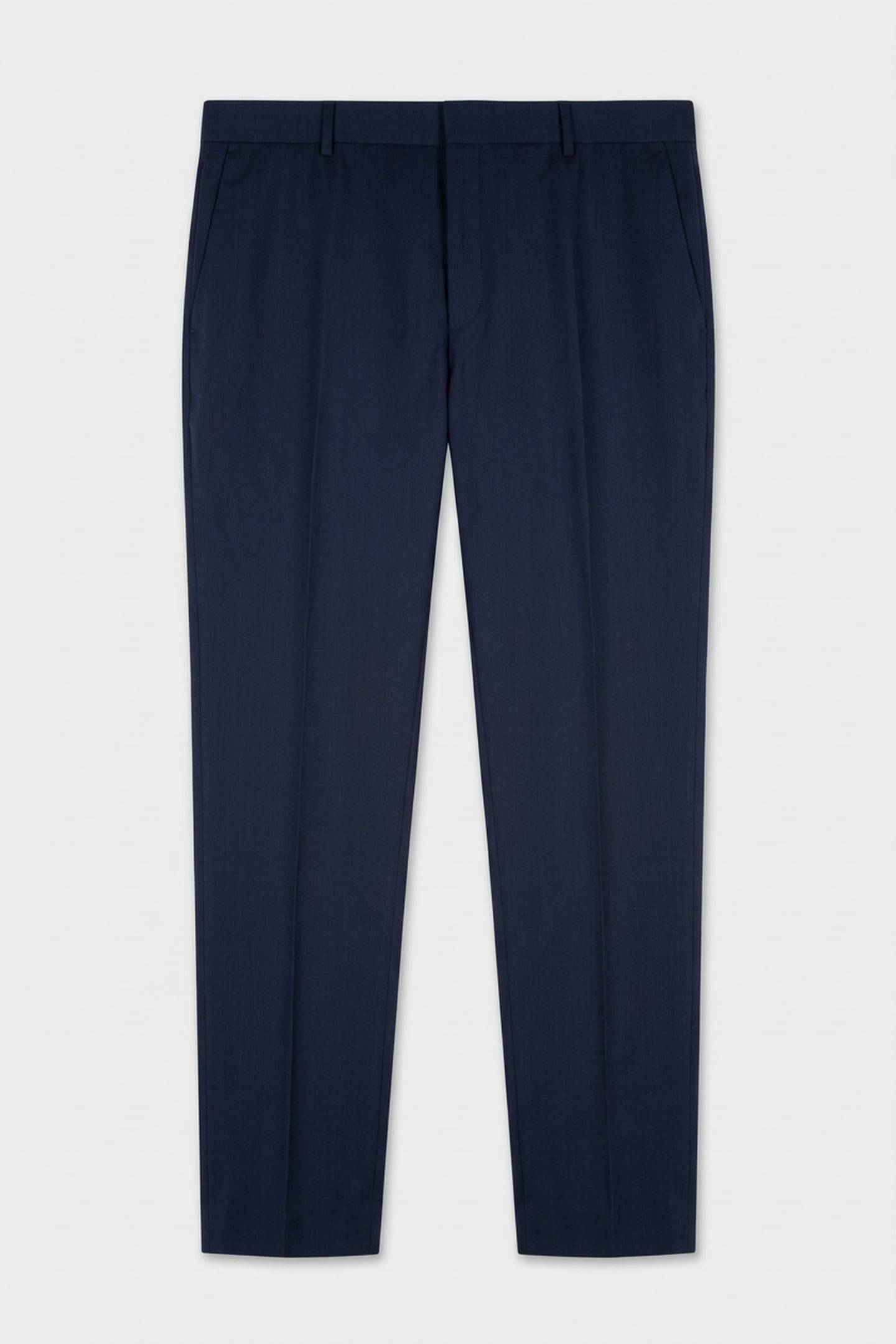 STRETCH WOOL REGULAR TROUSERS INK BLUE 3