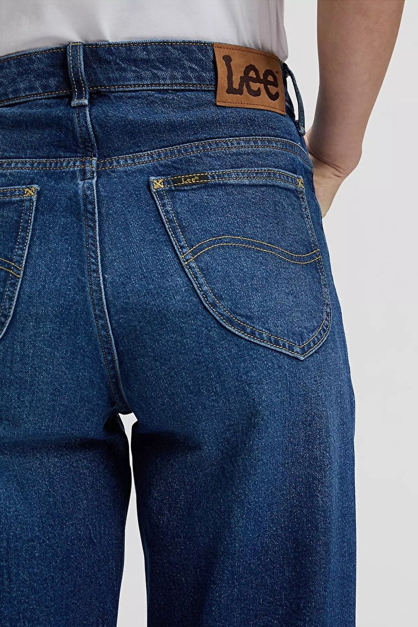 RIDER LOOSE NAVY CAST LOOSE STRAIGHT JEANS DENIM BLUE 5