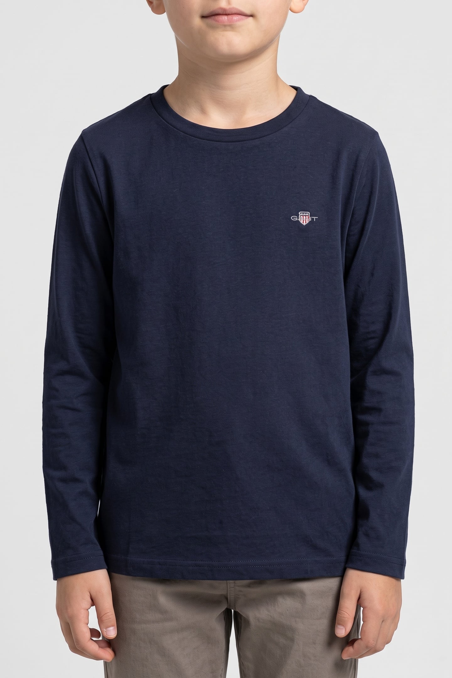 KIDS UNISEX SHIELD LS T-SHIRT EVENING BLUE 1