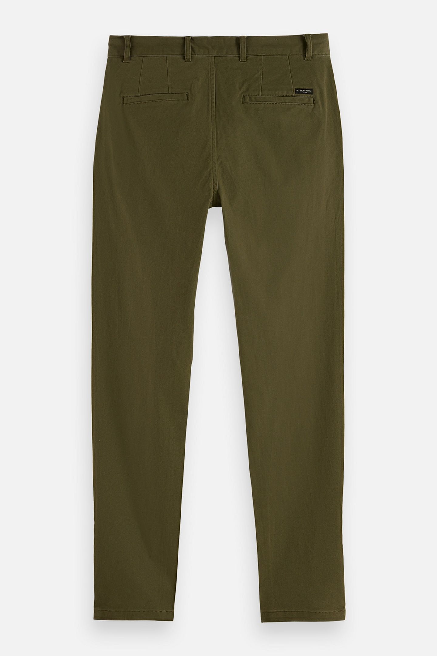 STUART COTTON-BLEND TWILL CHINO DARK GREEN 5