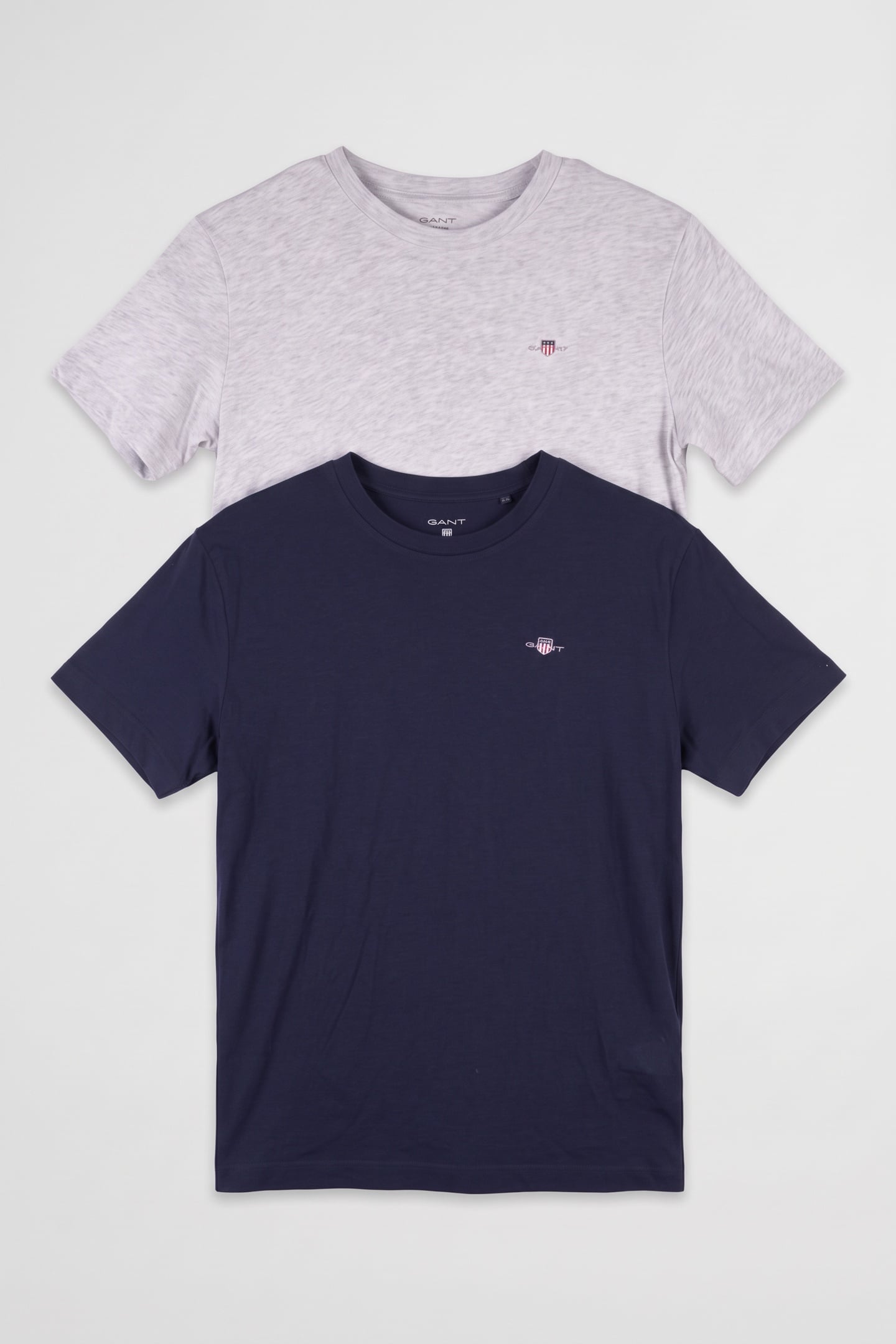 TEEN UNISEX C-NECK T-SHIRT 2-PACK LIGHT GREY/NAVY 1