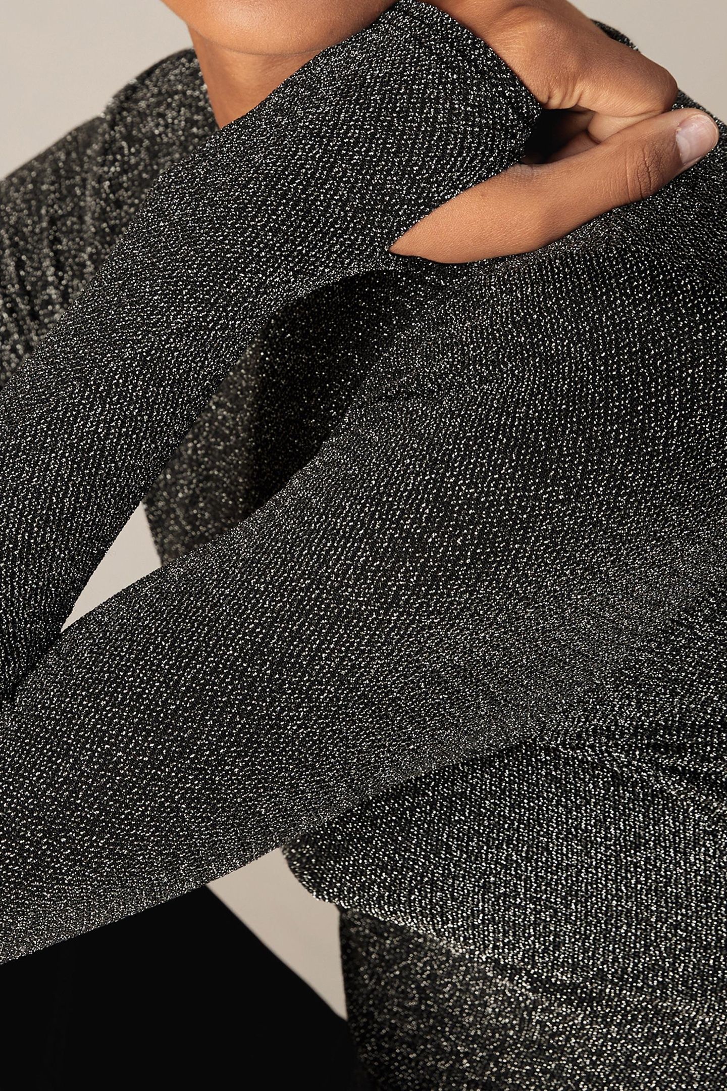 SPARKLE LONG SLEEVE SILVER 4