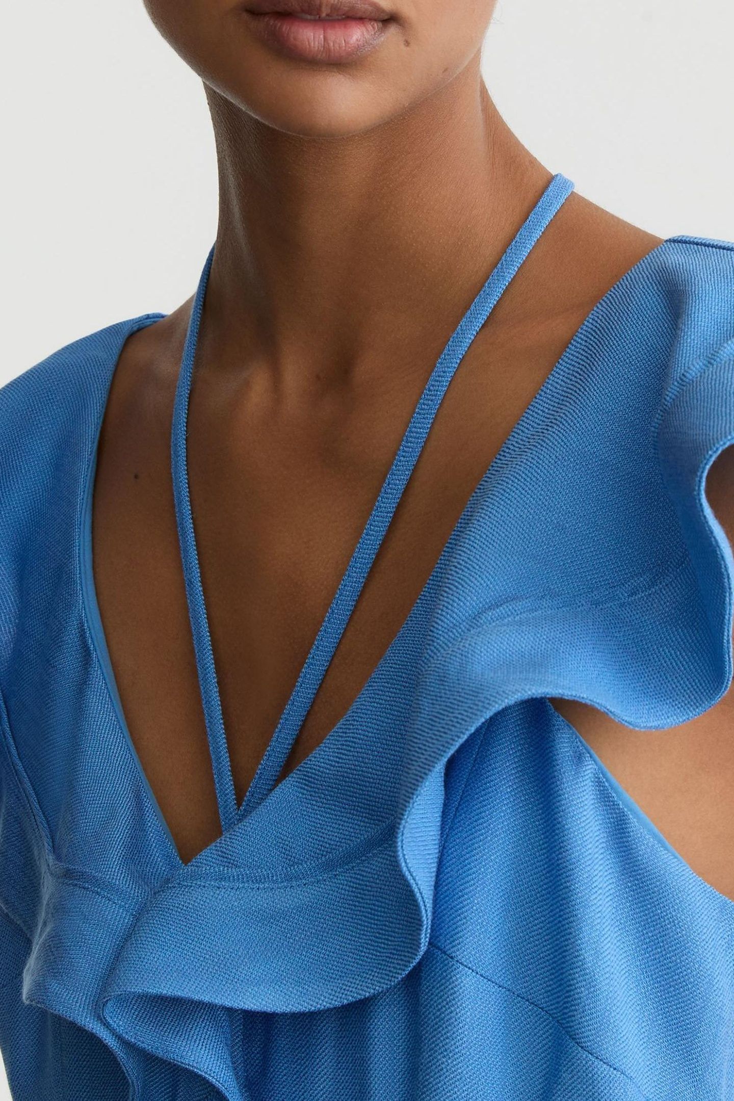 FRILL DETAIL JUMPSUIT BLUE 4