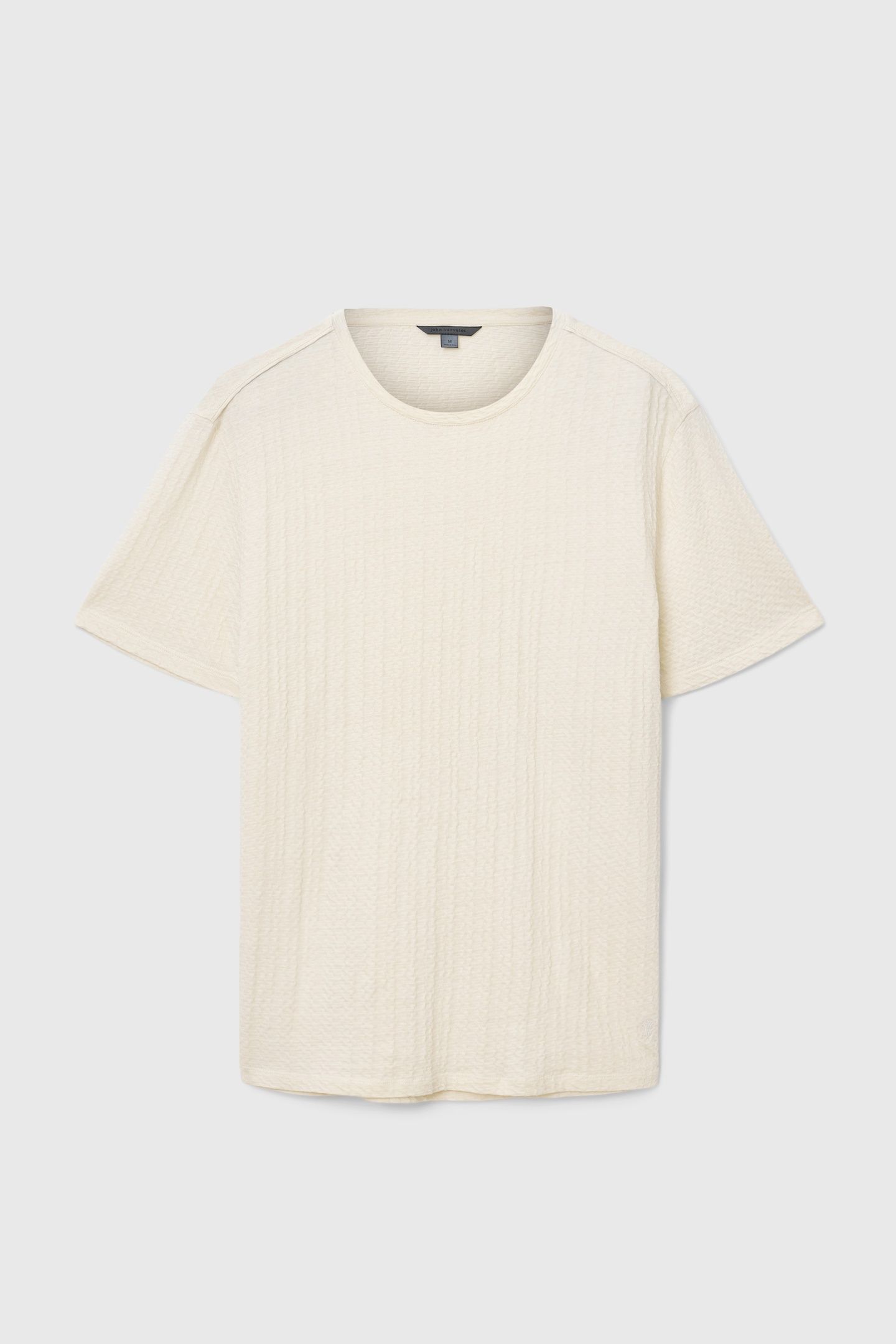 BRASSE SS CREW W CHAIN TEXTURE IVORY 2