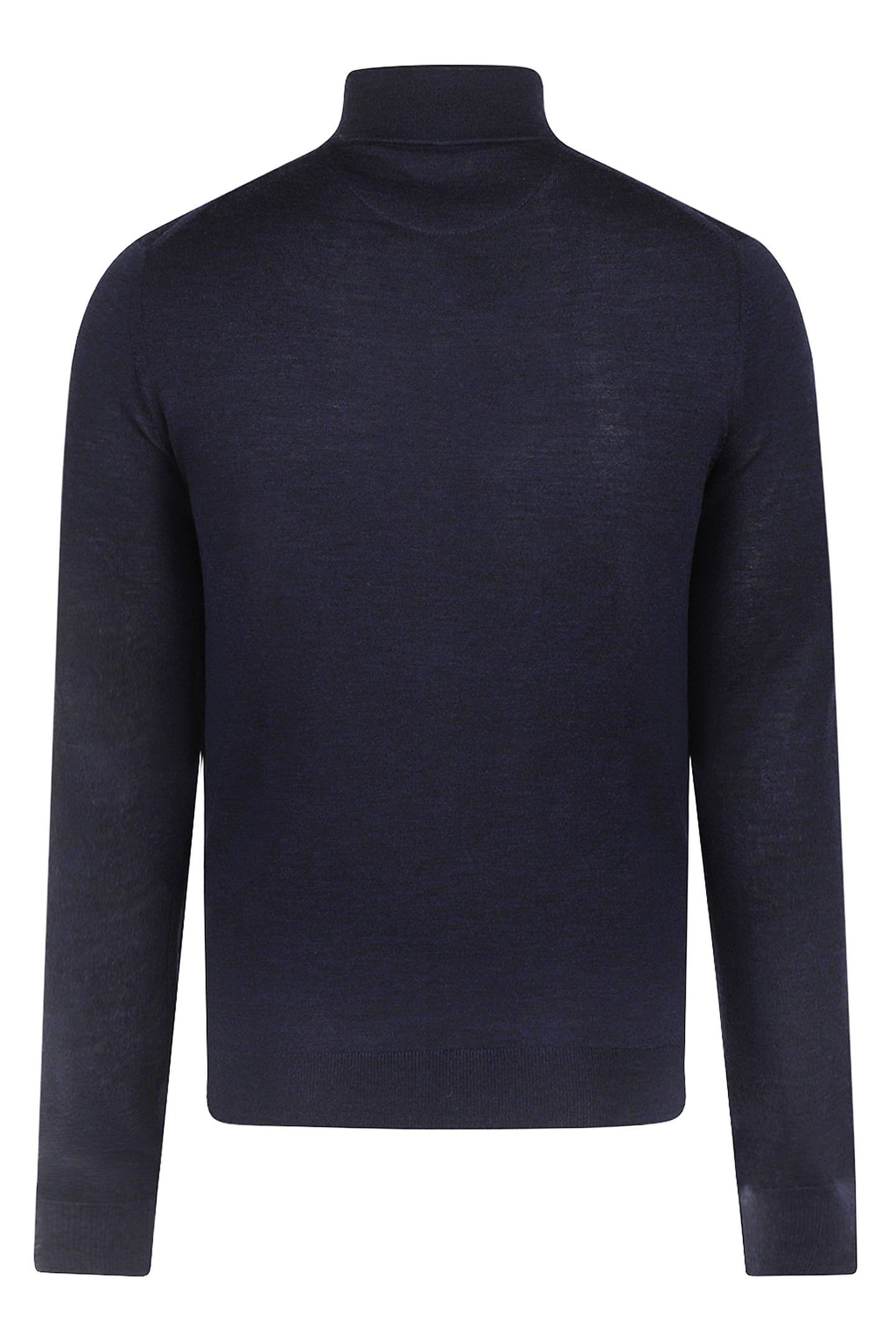 FINE MERINO ZIP THRU CARDIGAN NAVY 2