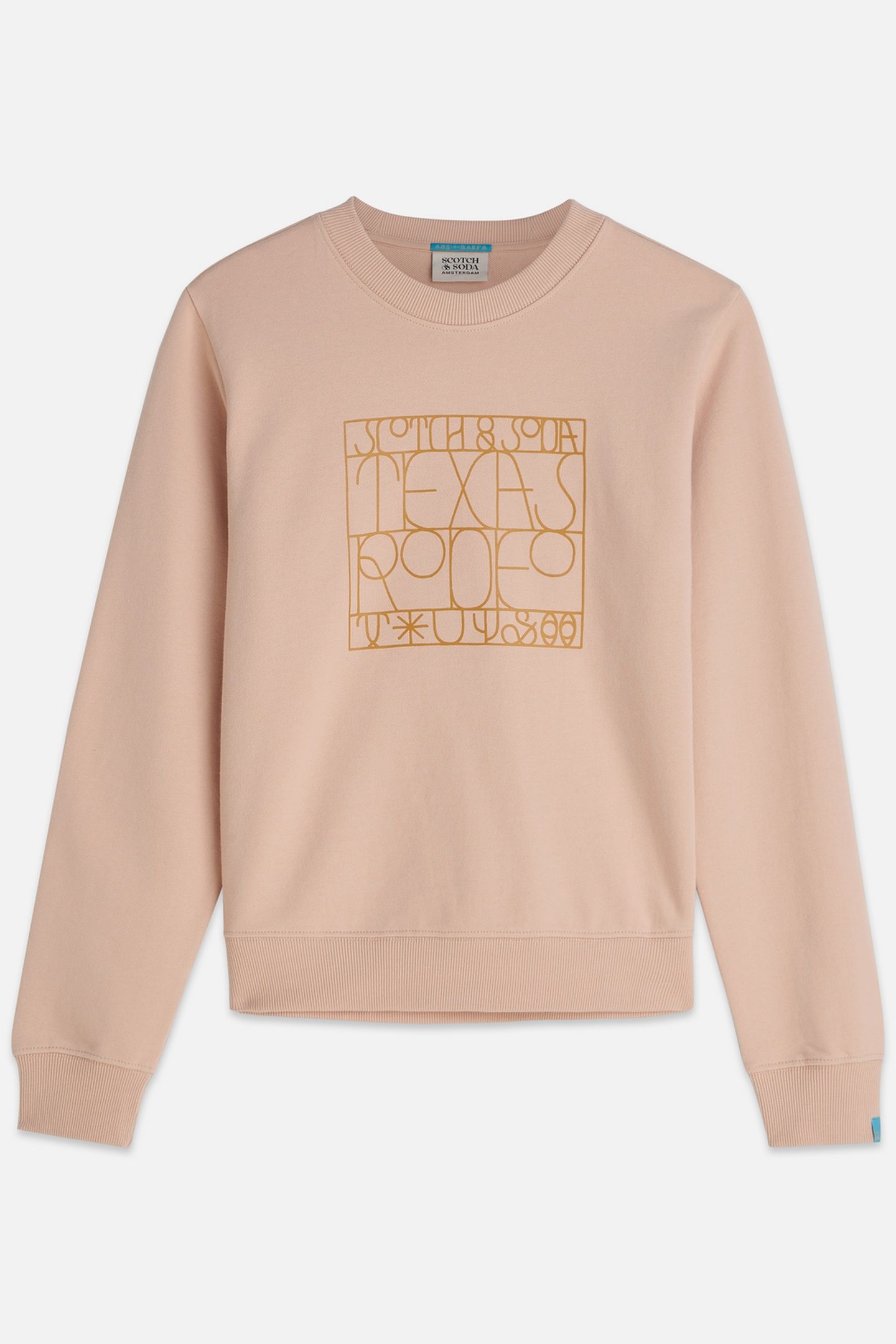 ARTWORK REGULAR-FIT SWEATSHIRT ROSE DUST 1