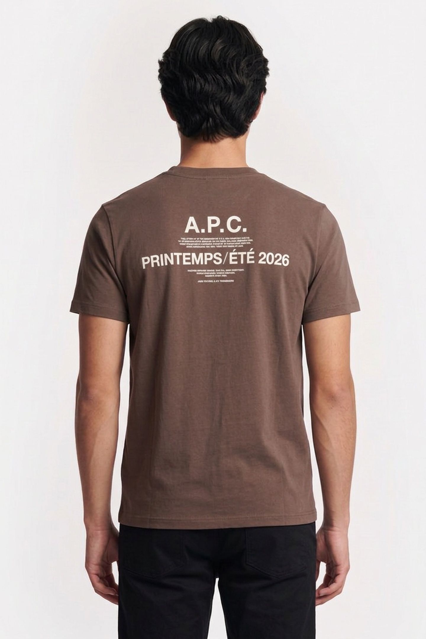 UNISEX T-SHIRT SHORT SLEEVE BROWN 4