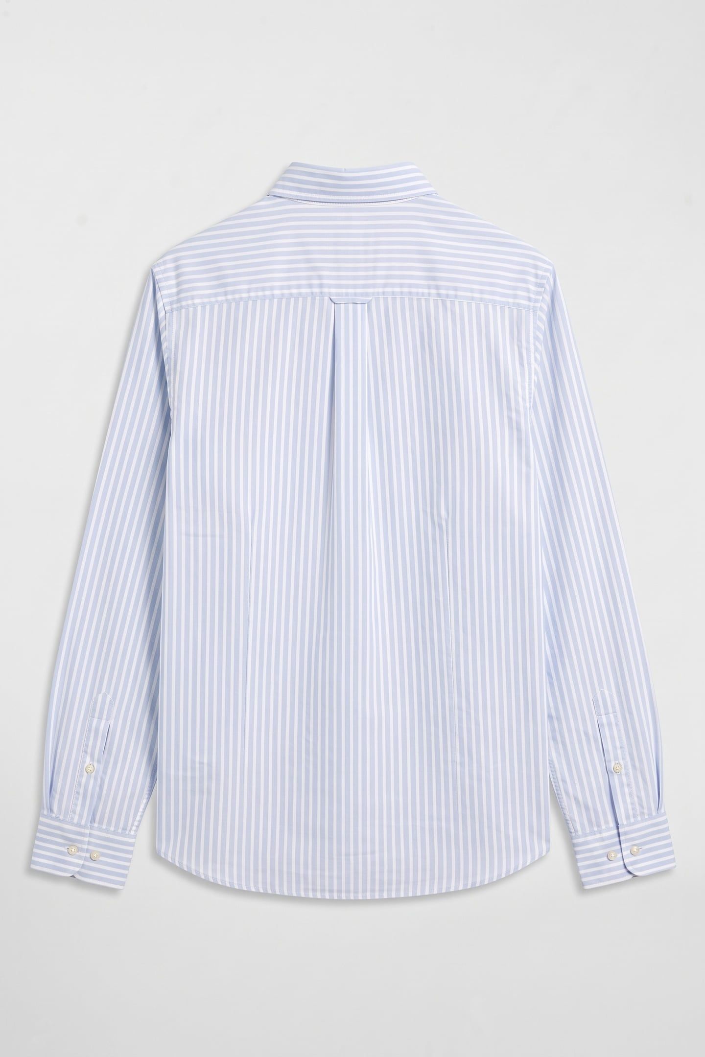 TEEN UNISEX STRIPED SHIELD POPLIN SHIRT LIGHT BLUE 4