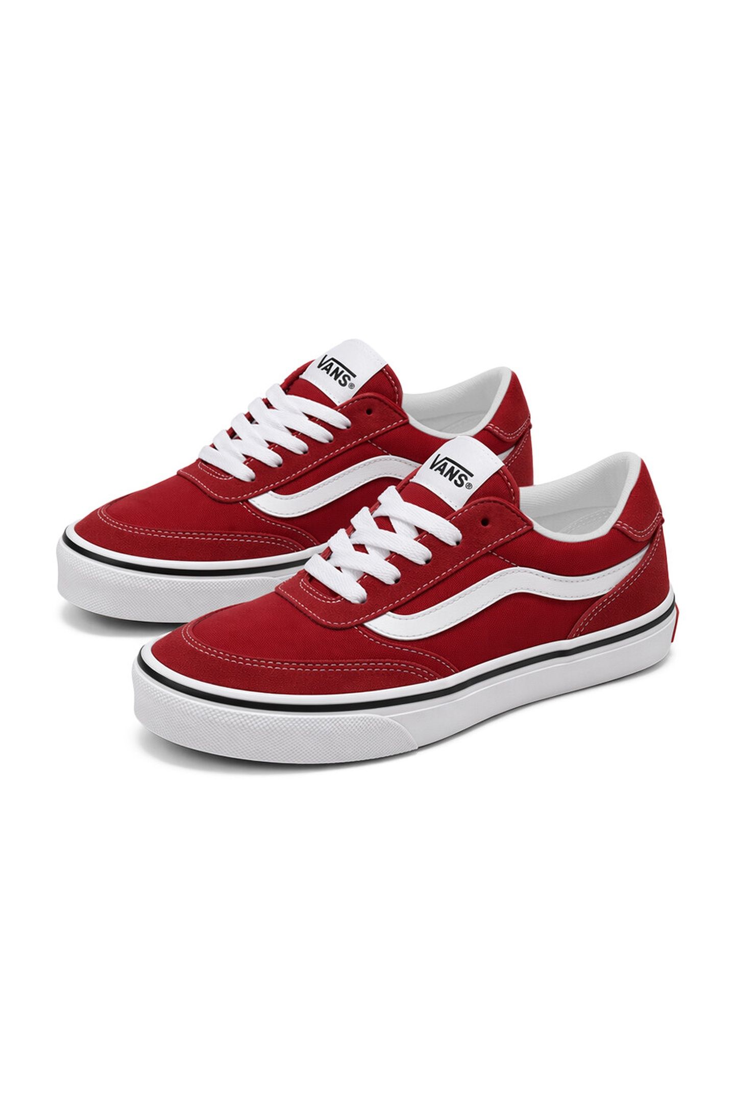 JUNIOR BROOKLYN LS SUEDE/CANVAS SUNSET RUBY 3