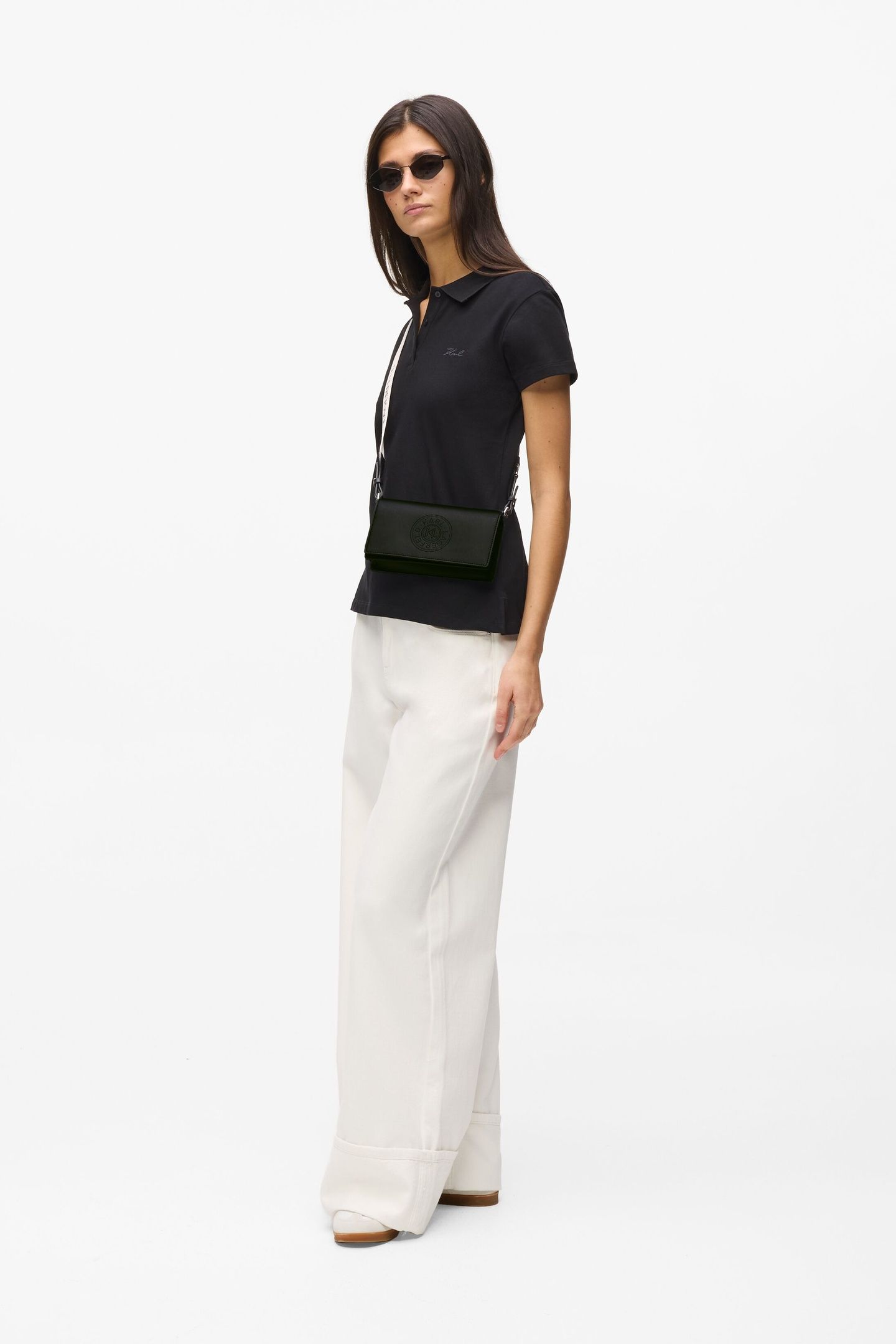 CIRCLE MINI FLAP BAG BLACK-NICKEL 1