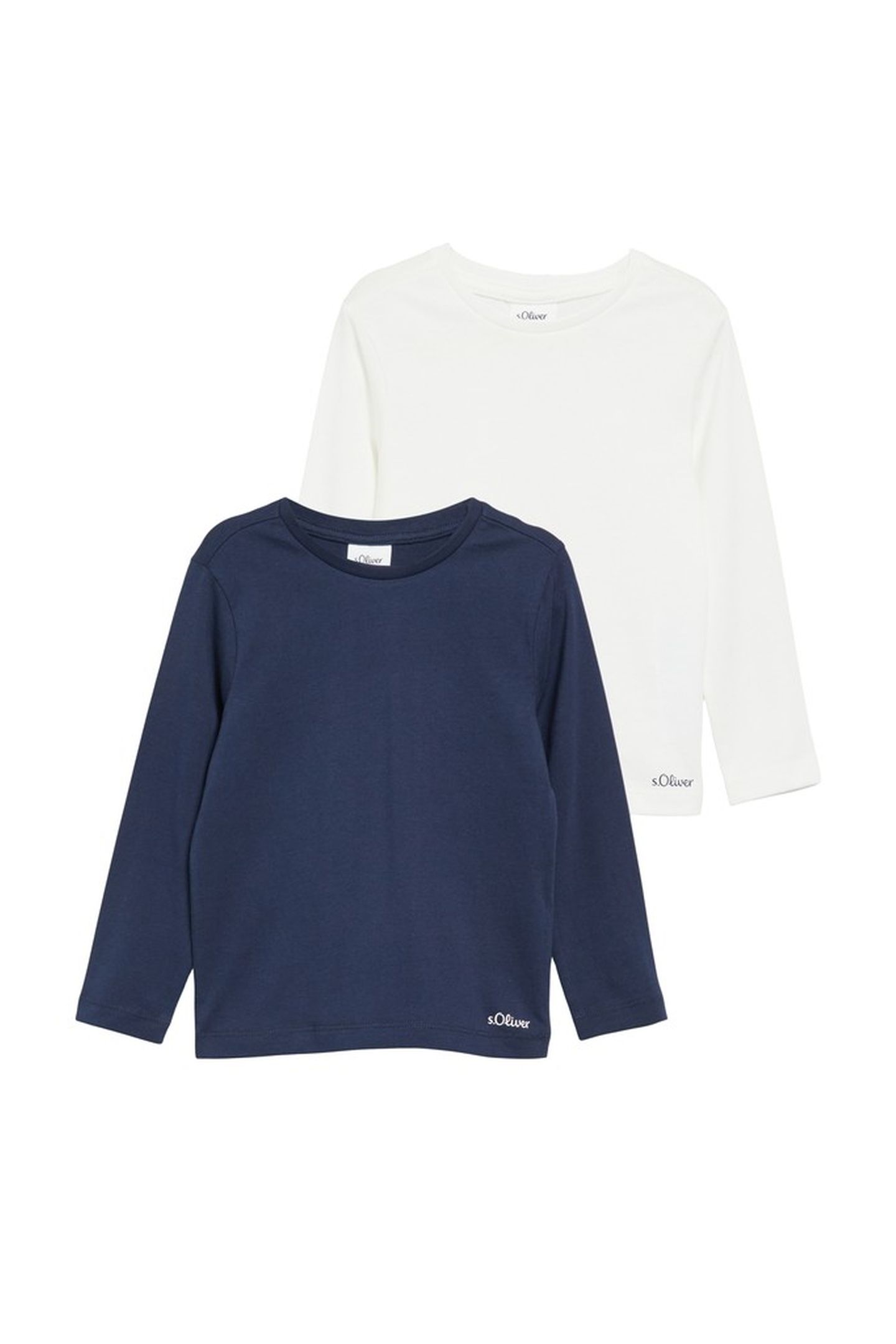 S.OLIVER T-SHIRTS OFFWHITE-BLUE 1