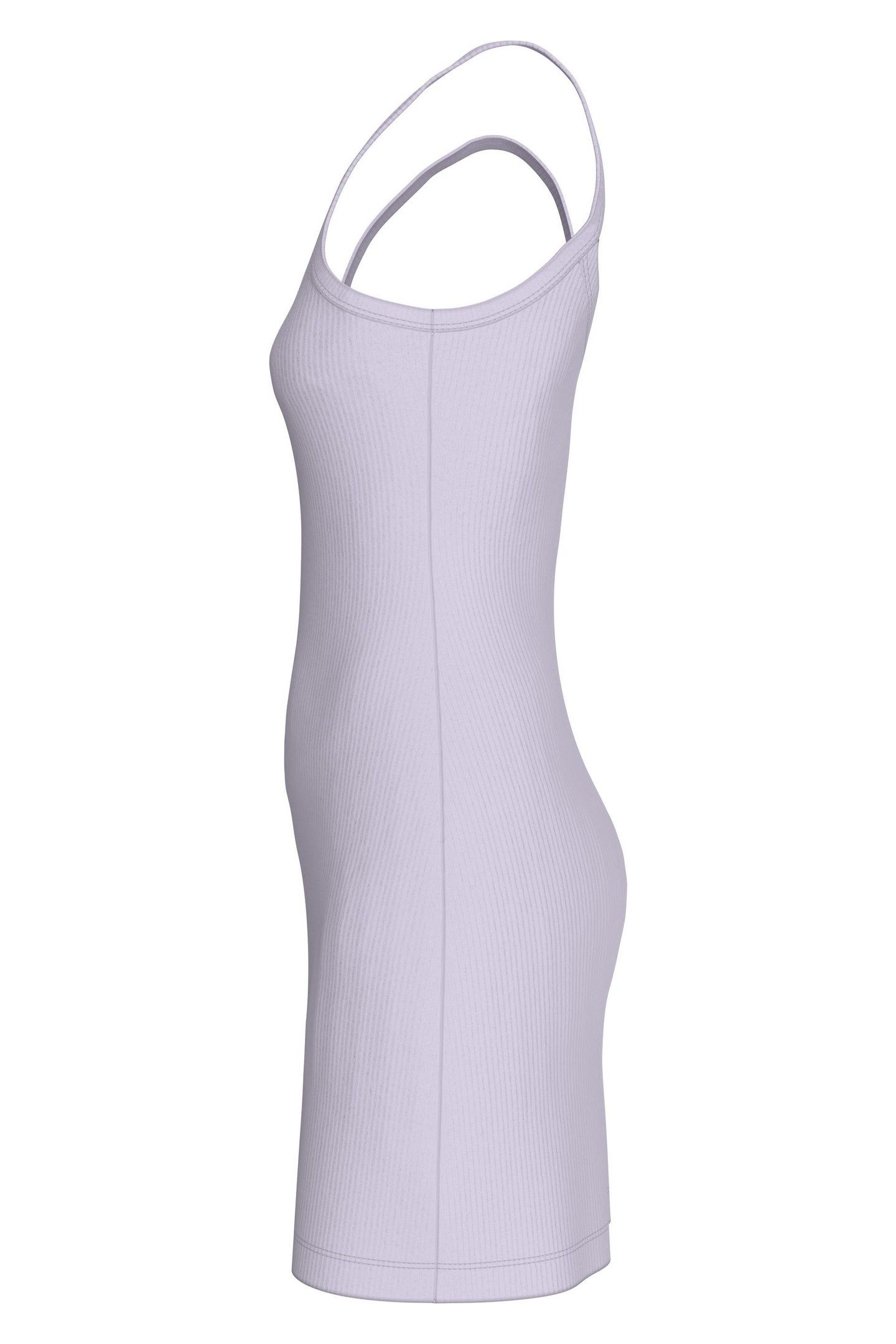 WOVEN LABEL RIB TANK PASTEL LILAC 3